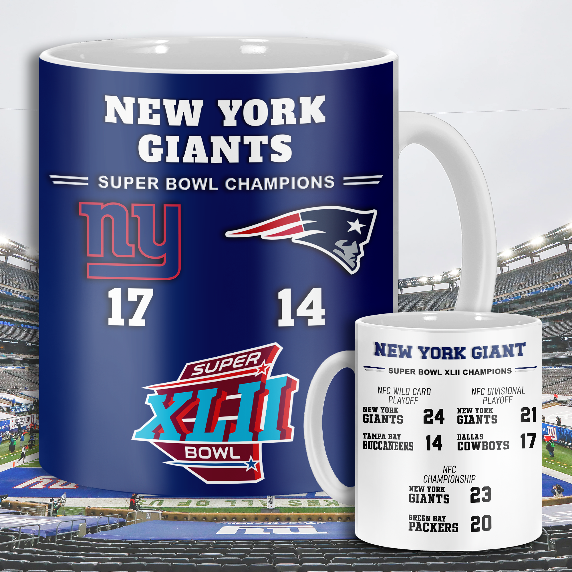 New York Giant Super Bowl XLII Mug PT68619