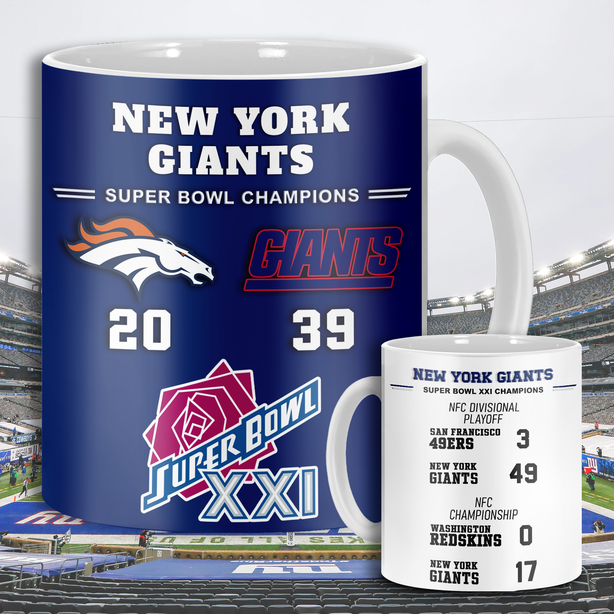 New York Giants Super Bowl XXI Mug PT68621