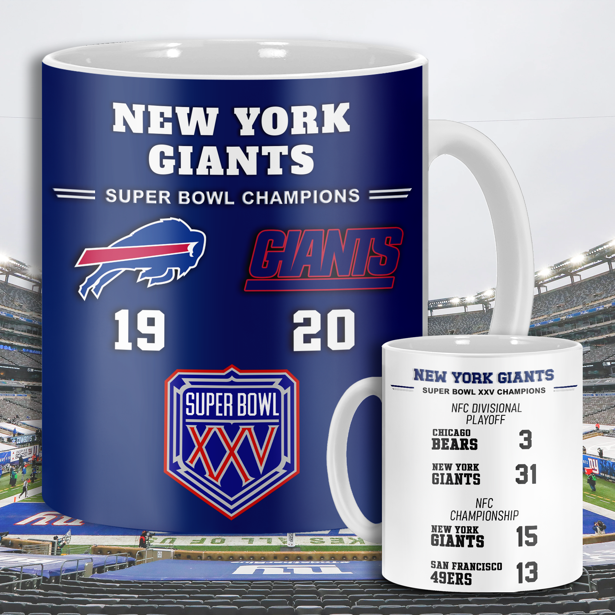 New York Giants Super Bowl XXV Mug PT68622