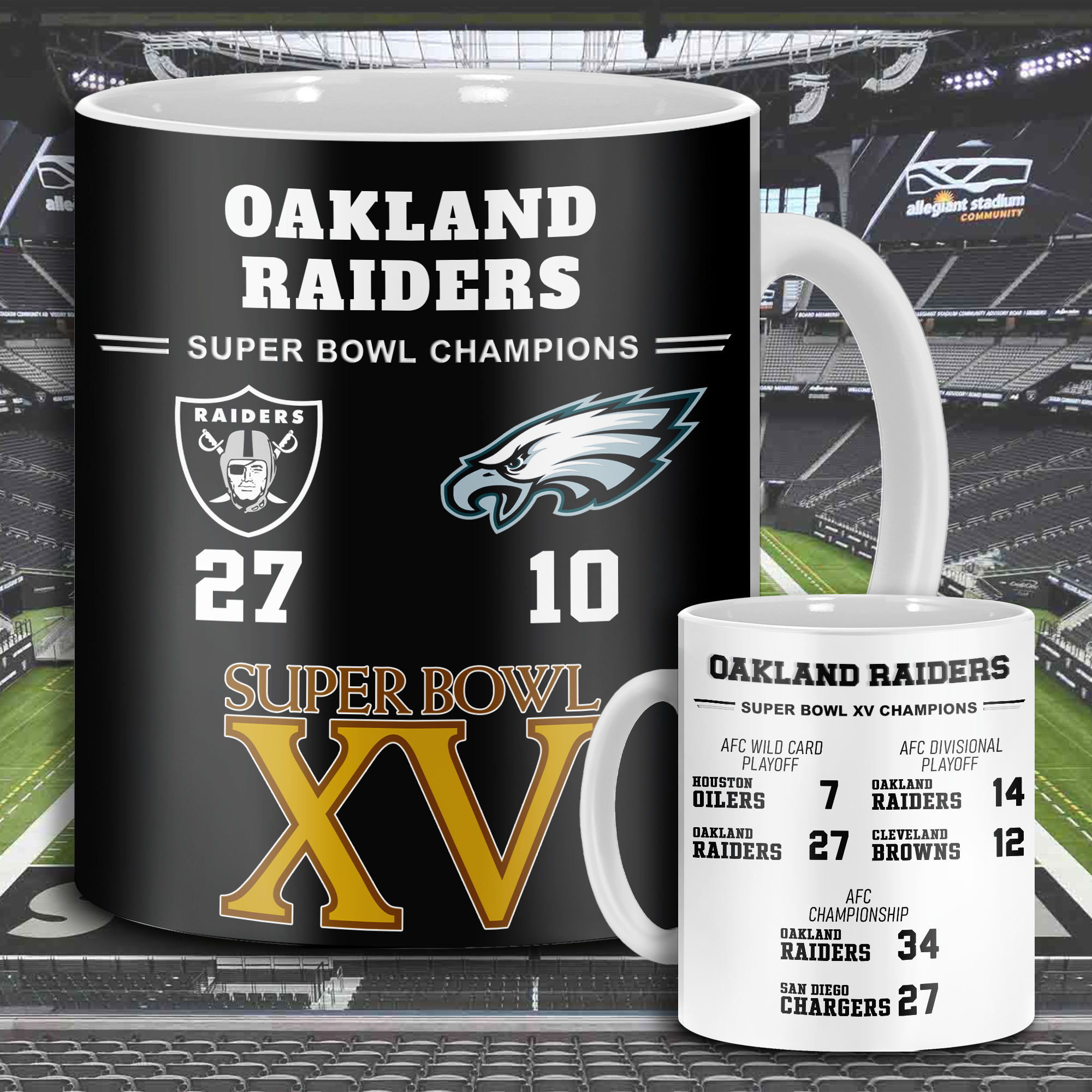 Oakland Raiders Super Bowl XV Mug PT68625