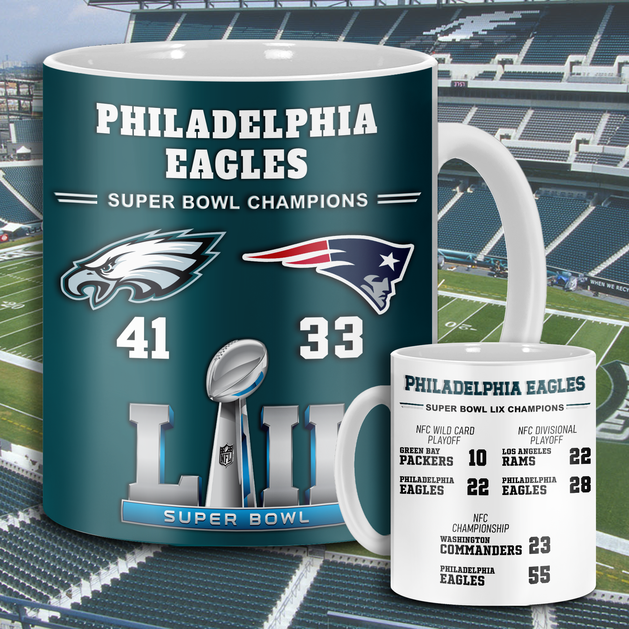 Philadelphia Eagles Super Bowl LIX Mug PT68627