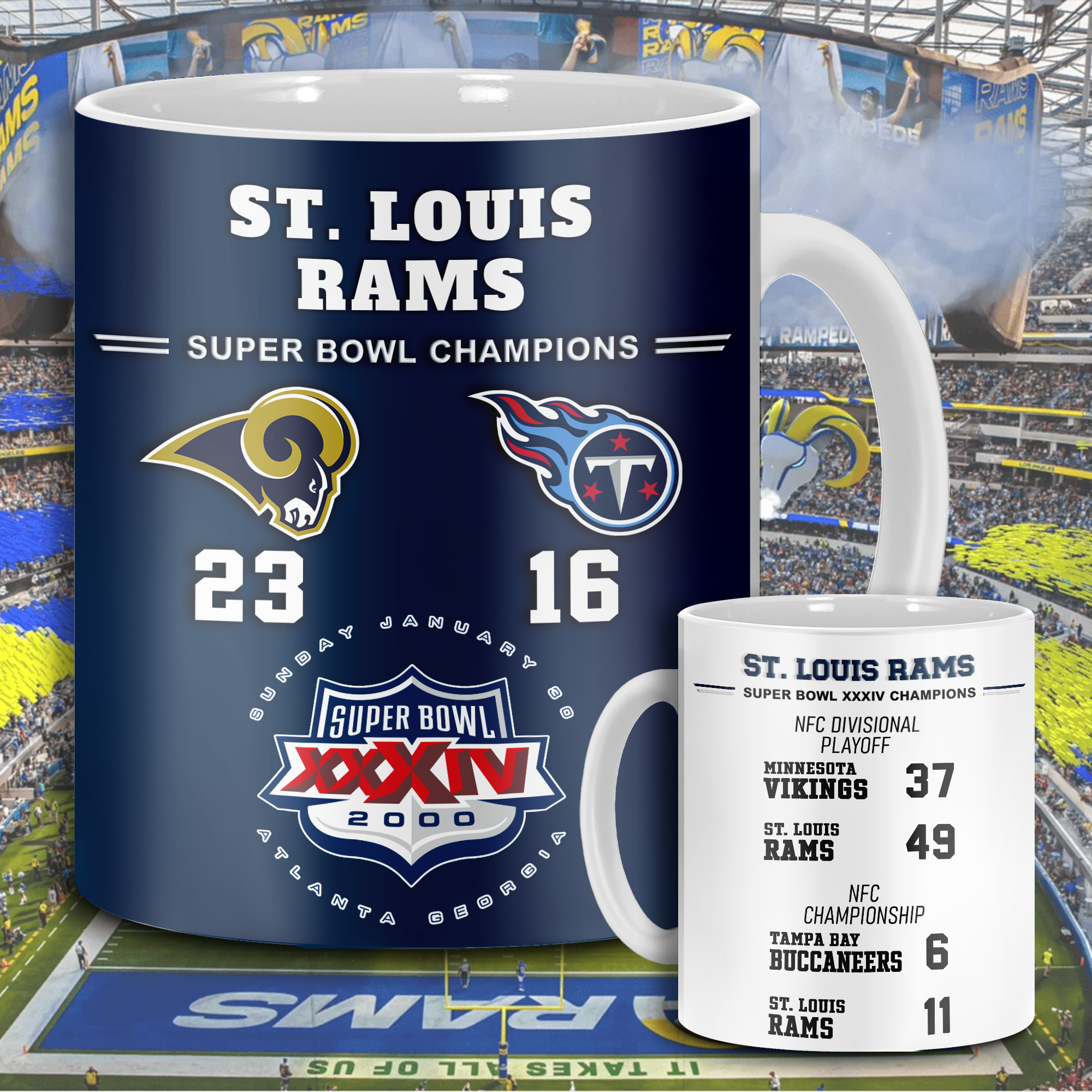 St. Louis Rams Super Bowl XXXIV Mug PT68639