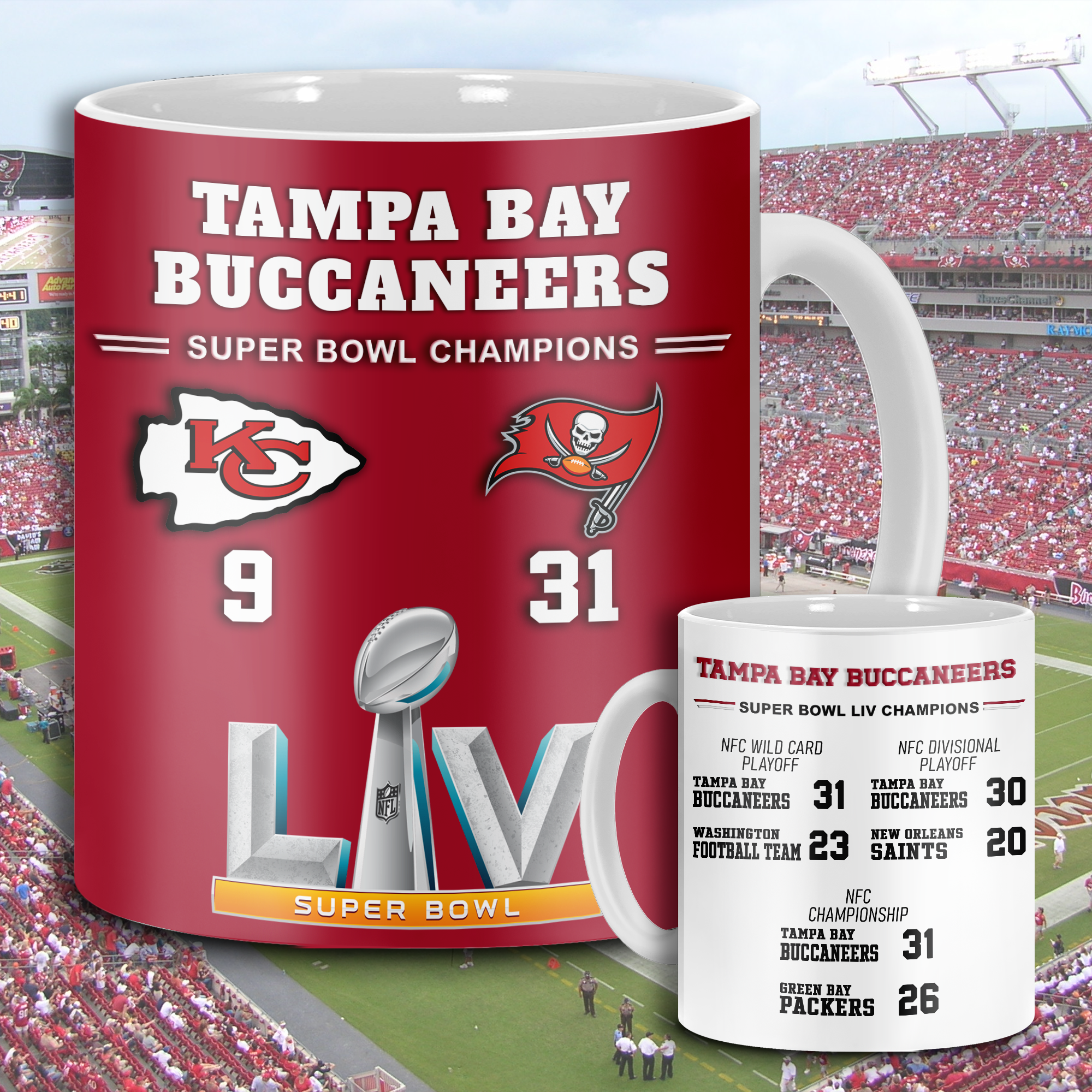 Tampa Bay Buccaneers Super Bowl LV Mug PT68640