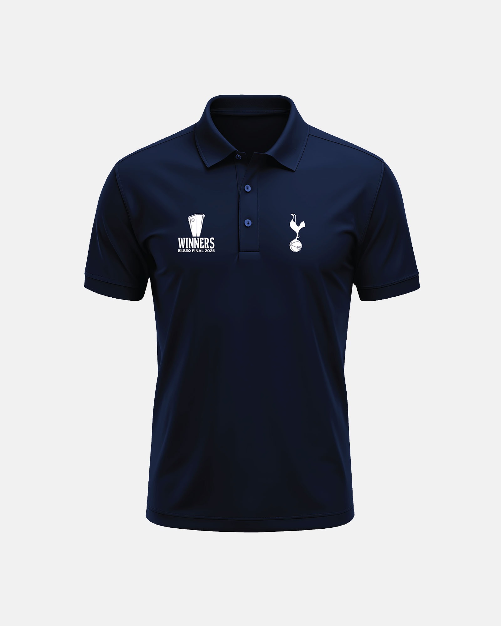 Tottenham Hotspur Europa League 2025 Winners Navy Polo PT68651
