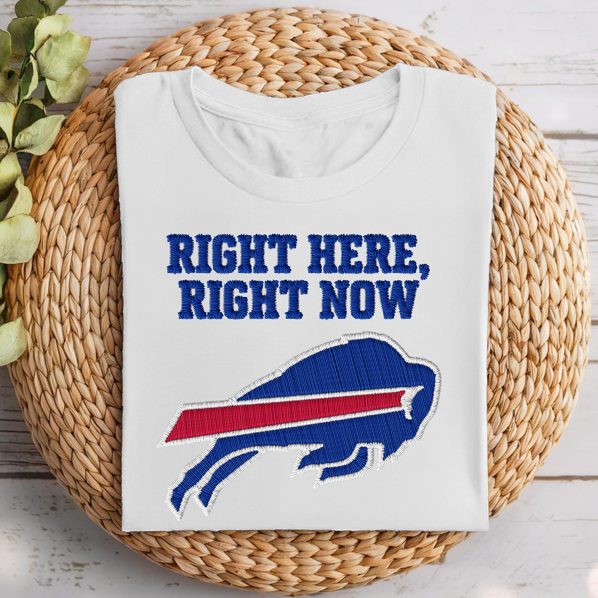 Buffalo Bills NFL Embroidered-Look Print Shirt PT68665