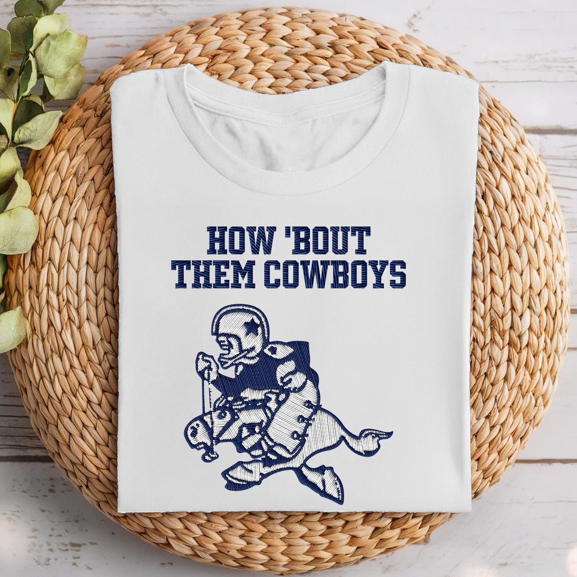 Dallas Cowboys NFL Embroidered-Look Print Shirt PT68702
