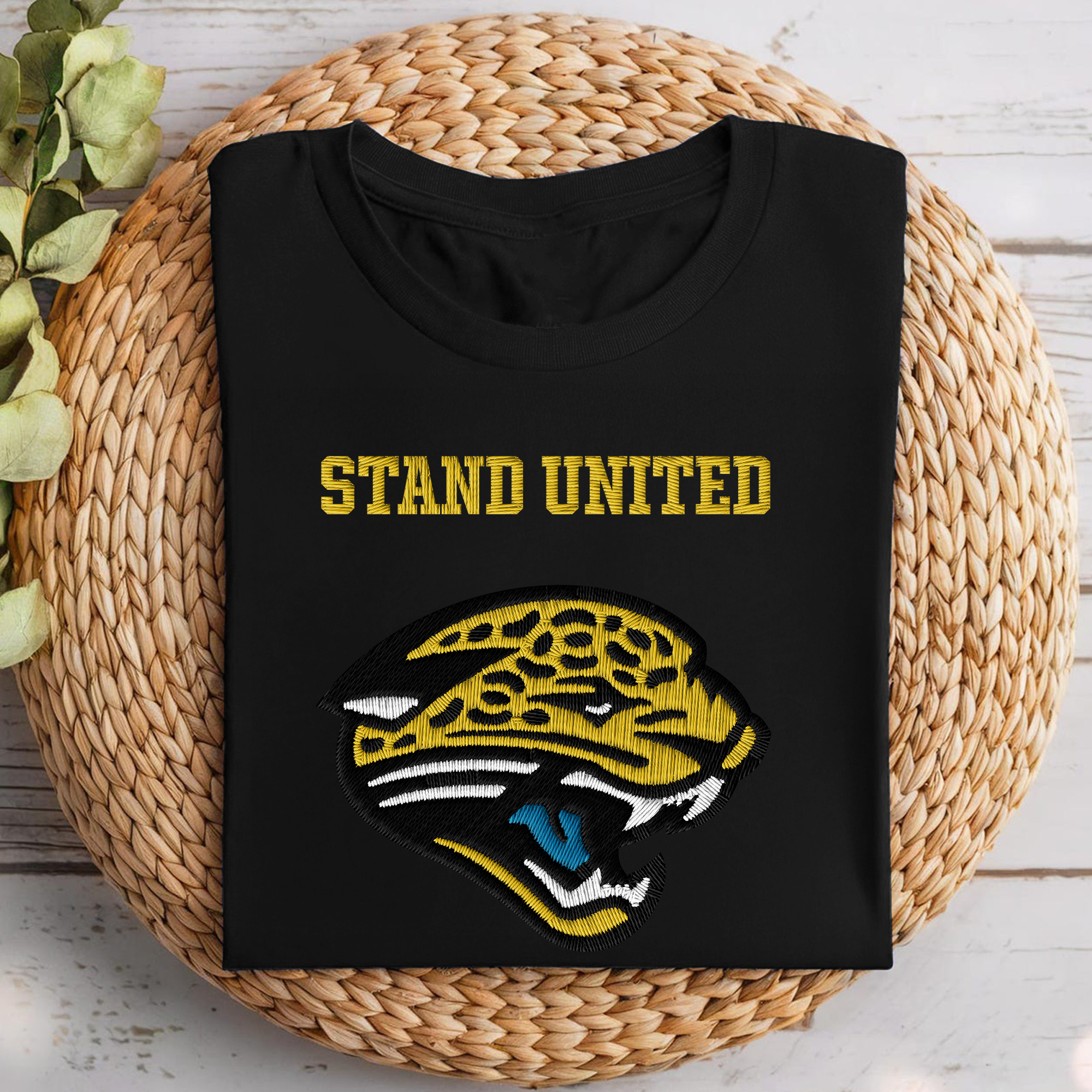 Jacksonville Jaguars NFL Embroidered-Look Print Shirt PT68707