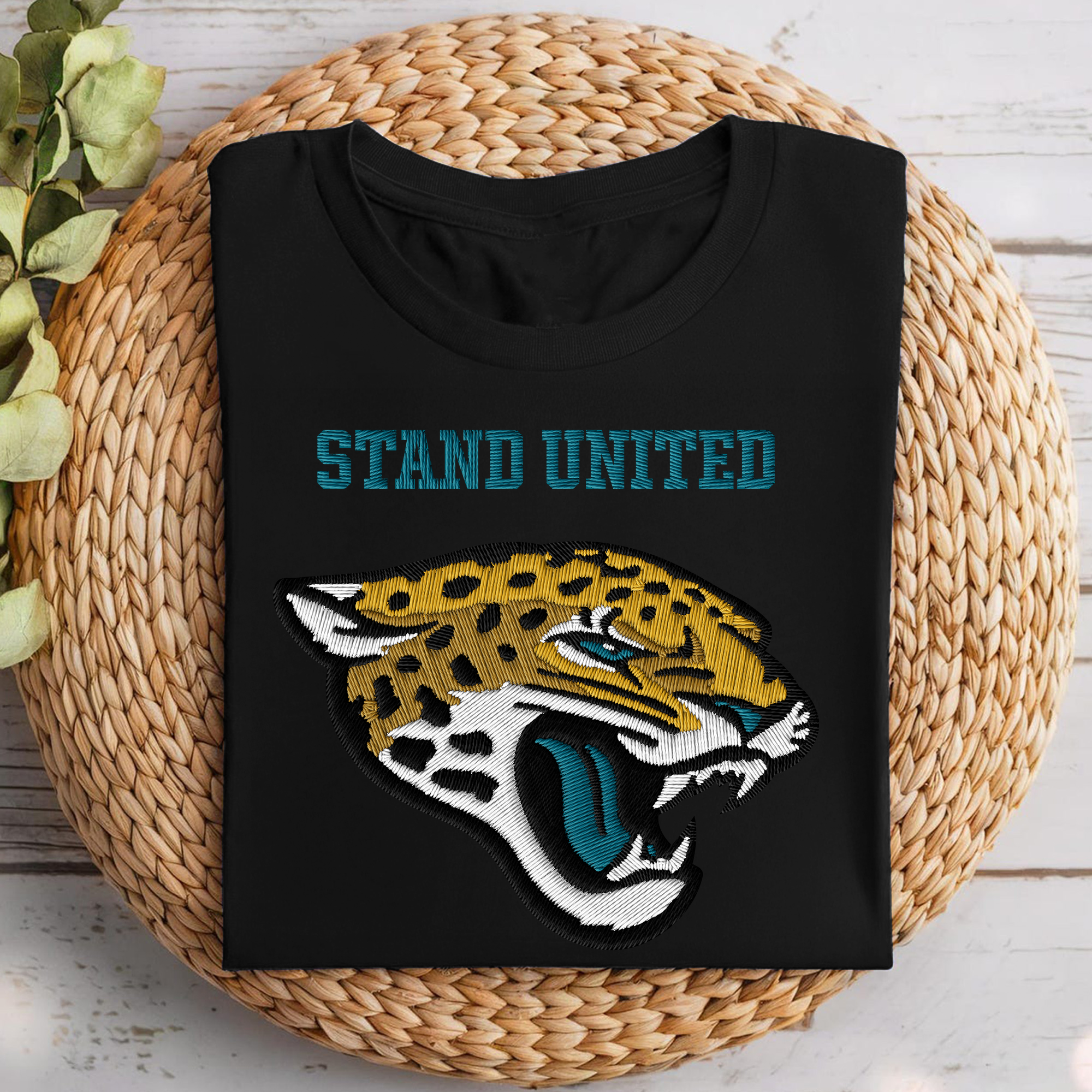 Jacksonville Jaguars NFL Embroidered-Look Print Shirt PT68676