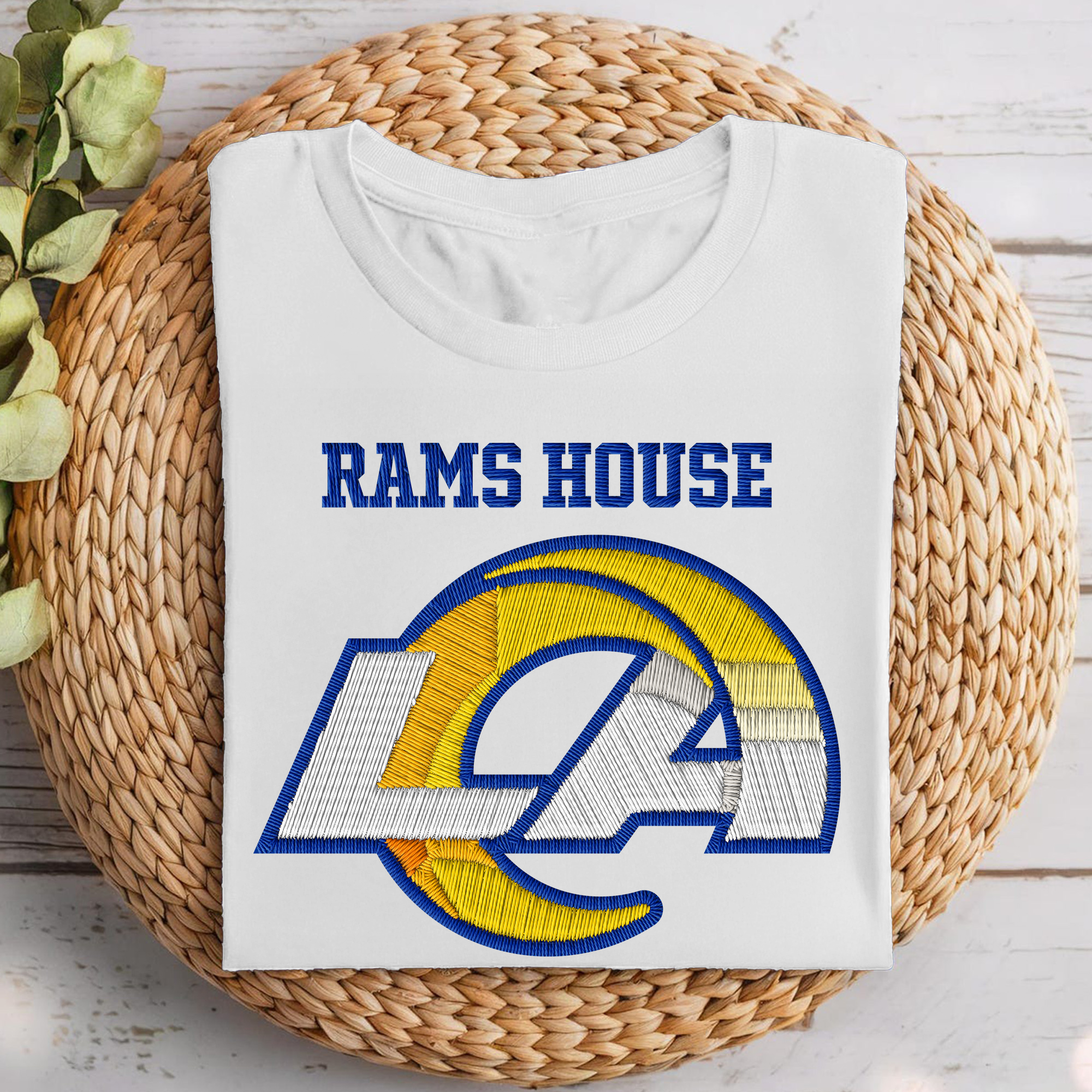 Los Angeles Rams NFL Embroidered-Look Print Shirt PT68680