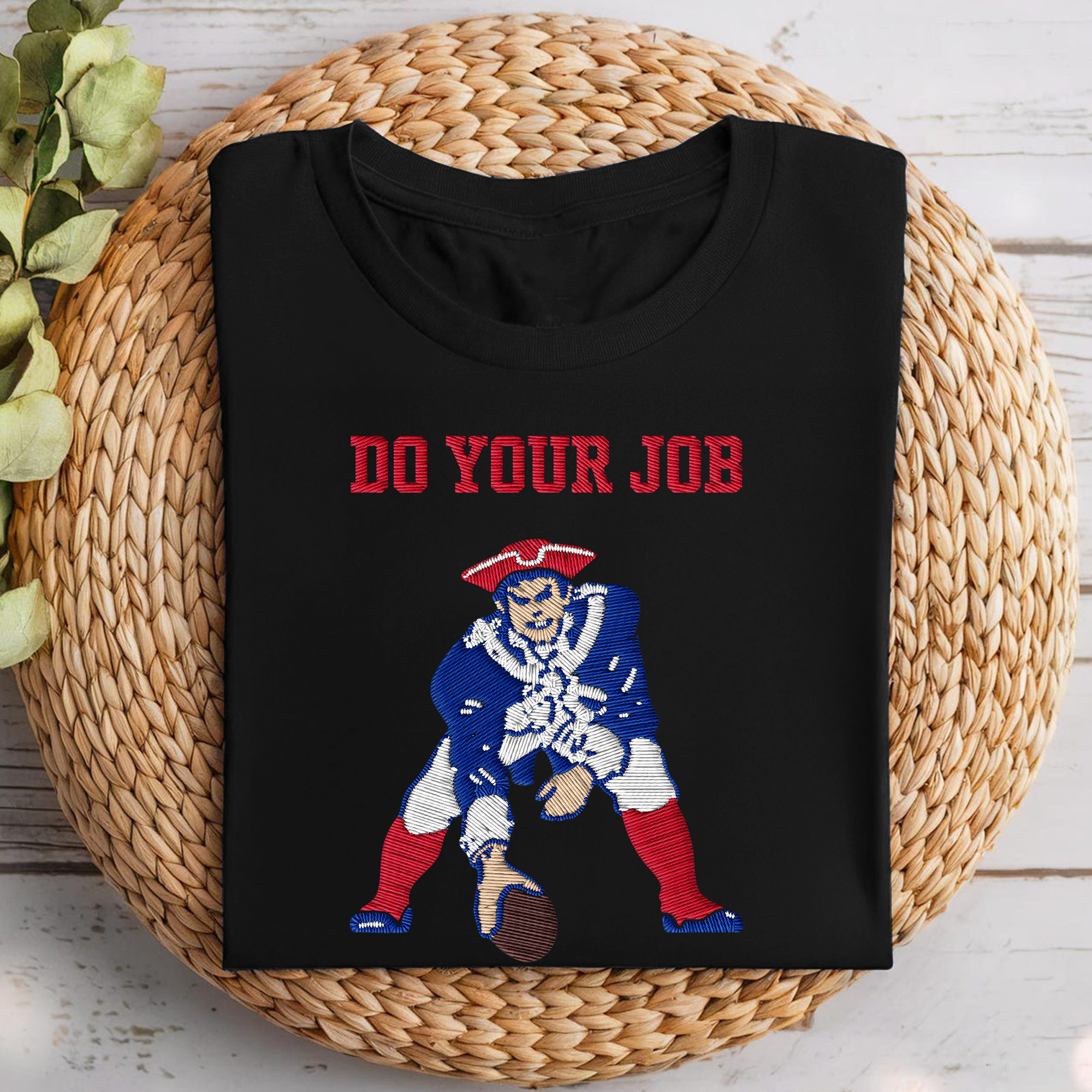 New England Patriots NFL Embroidered-Look Print Shirt PT68712