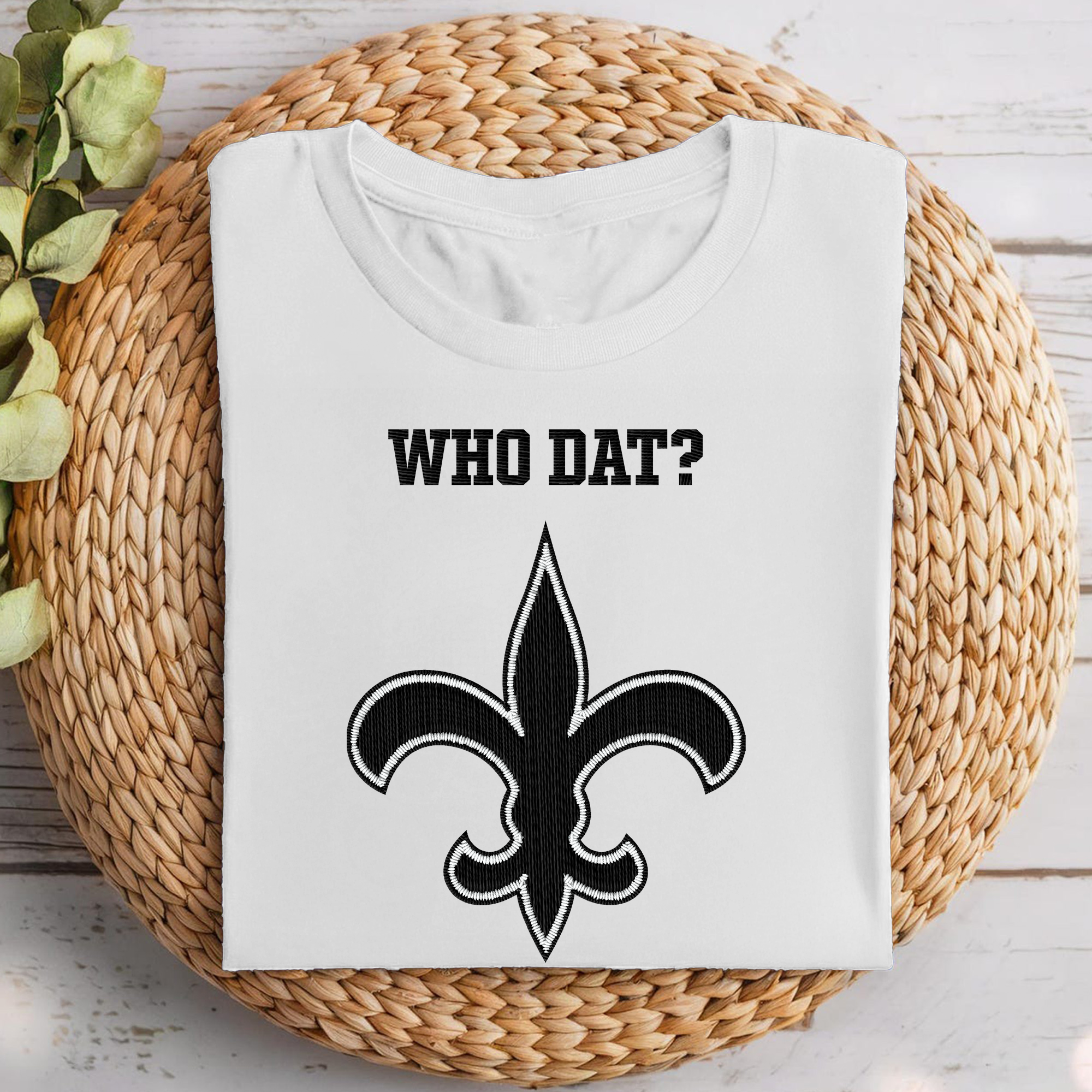 New Orleans Saints NFL Embroidered-Look Print Shirt PT68713