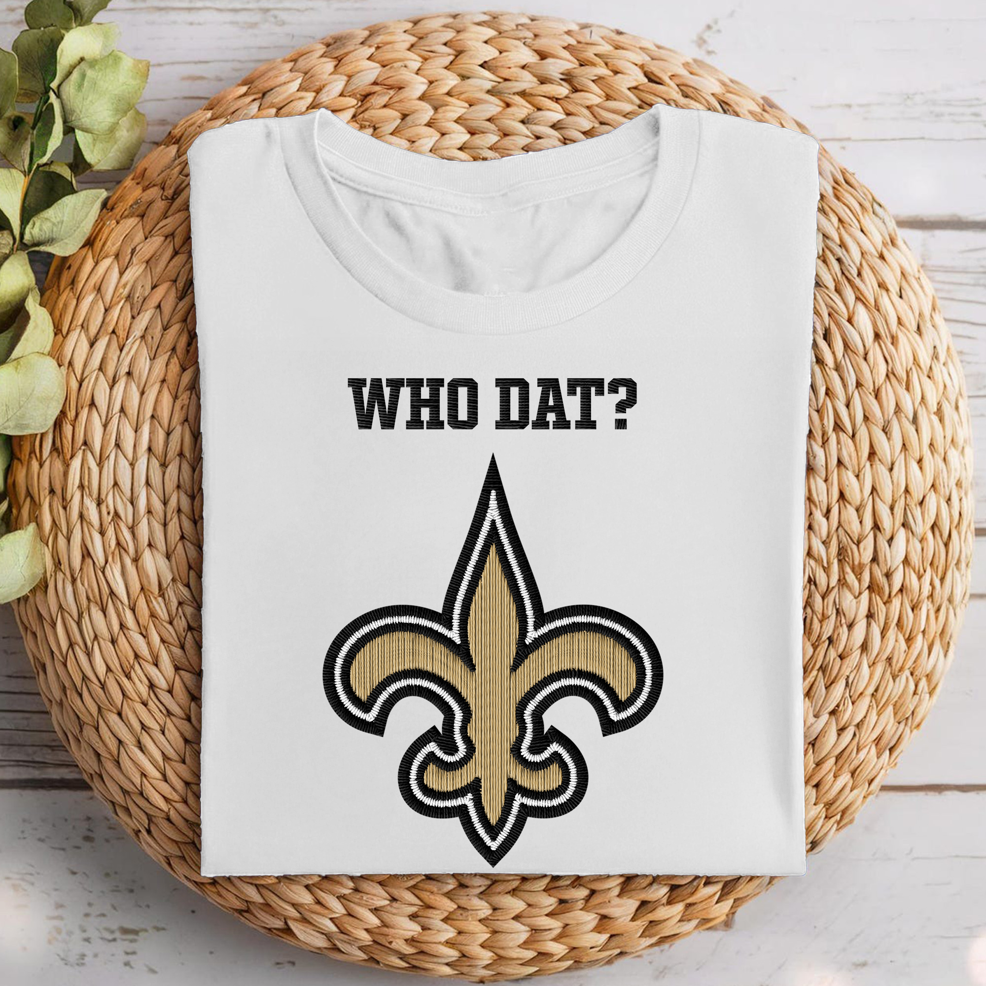 New Orleans Saints NFL Embroidered-Look Print Shirt PT68684