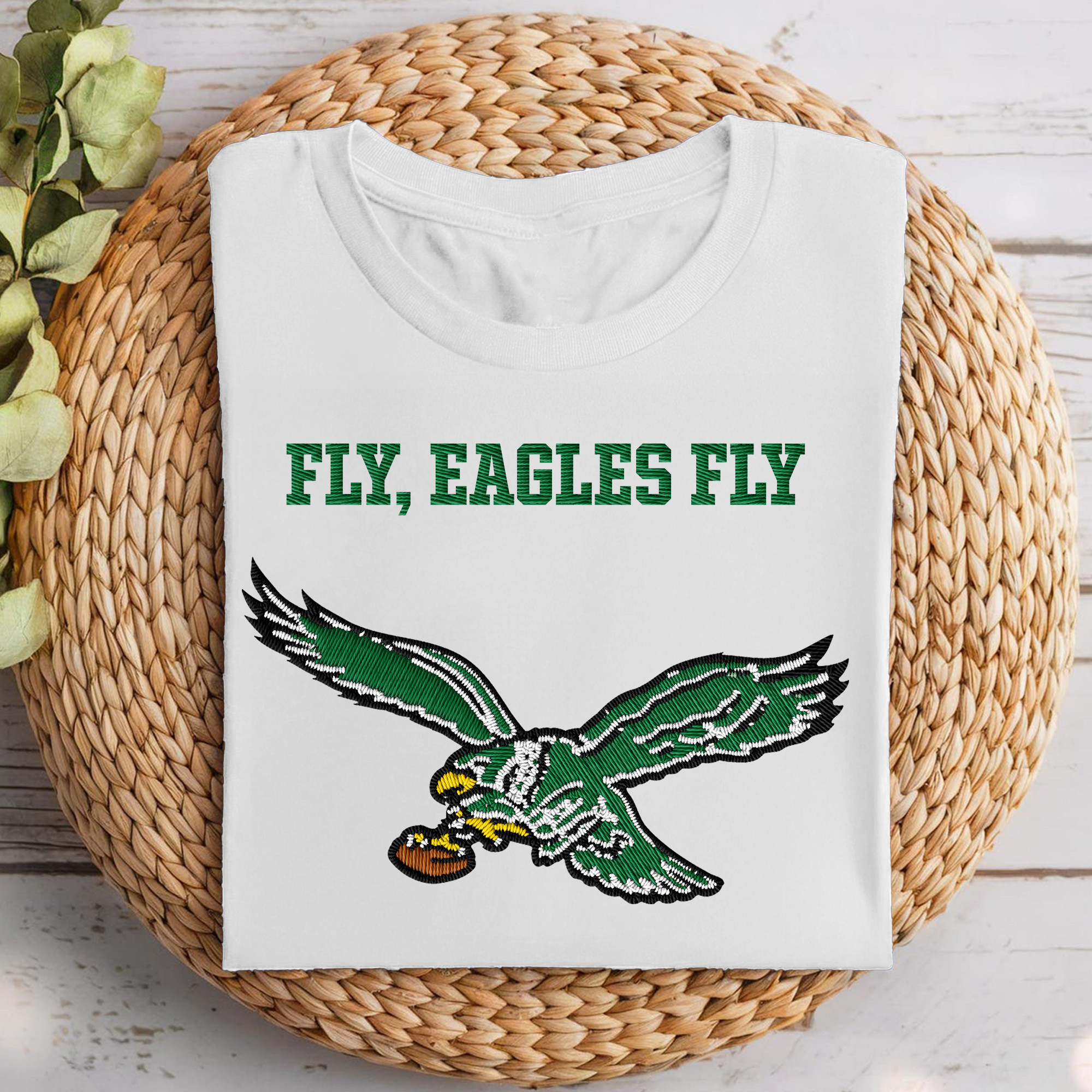 Philadelphia Eagles NFL Embroidered-Look Print Shirt PT68716