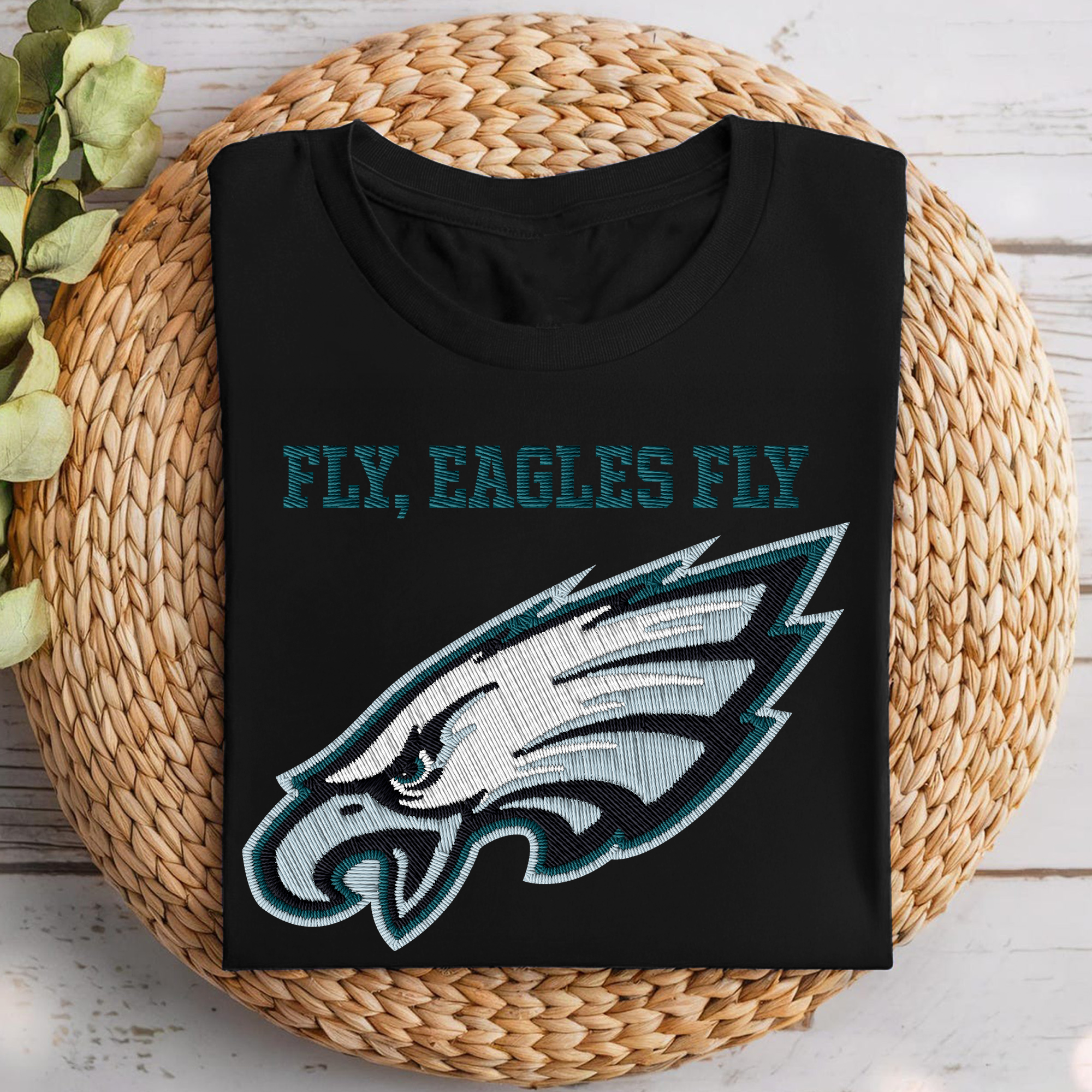 Philadelphia Eagles NFL Embroidered-Look Print Shirt PT68687