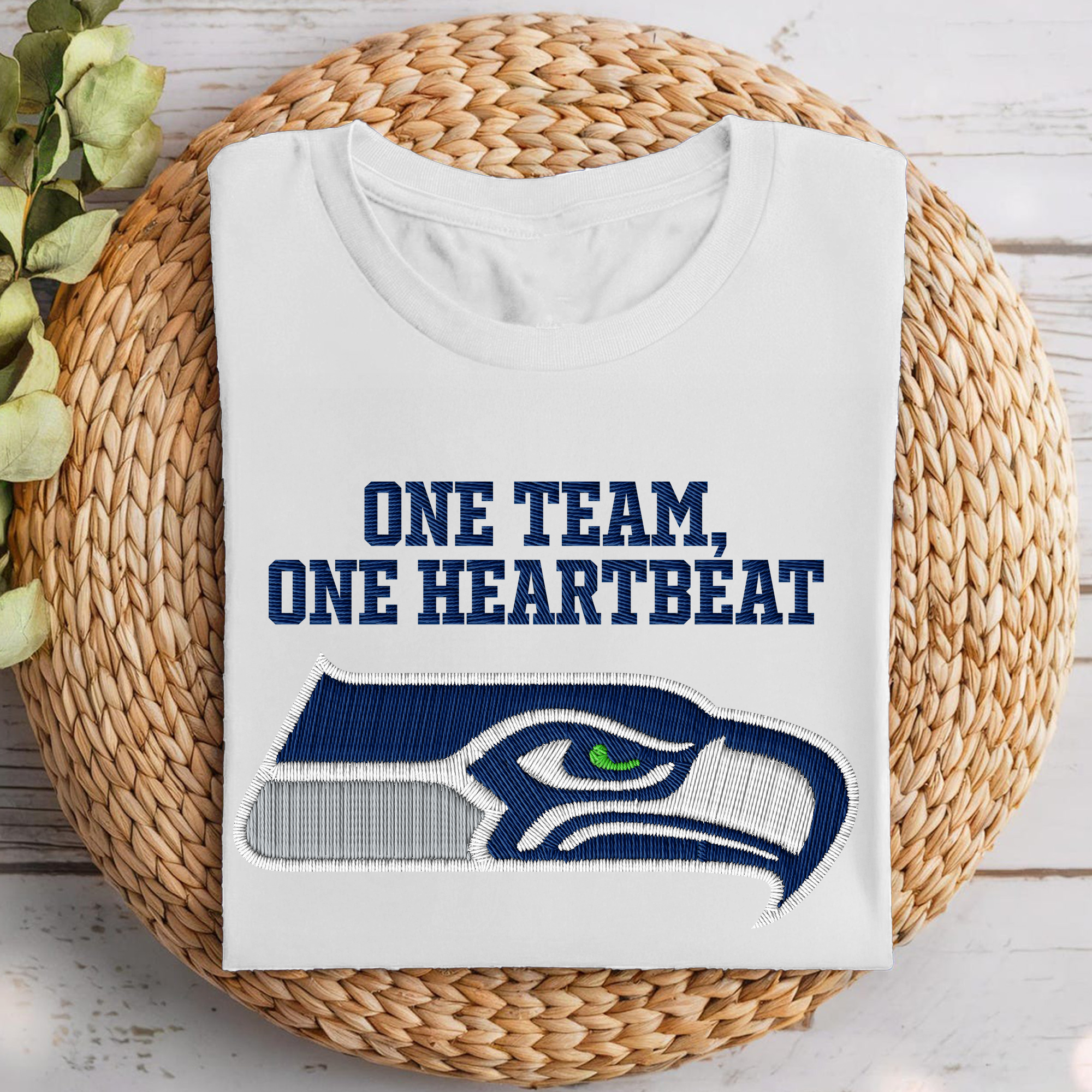 Seattle Seahawks NFL Embroidered-Look Print Shirt PT68690