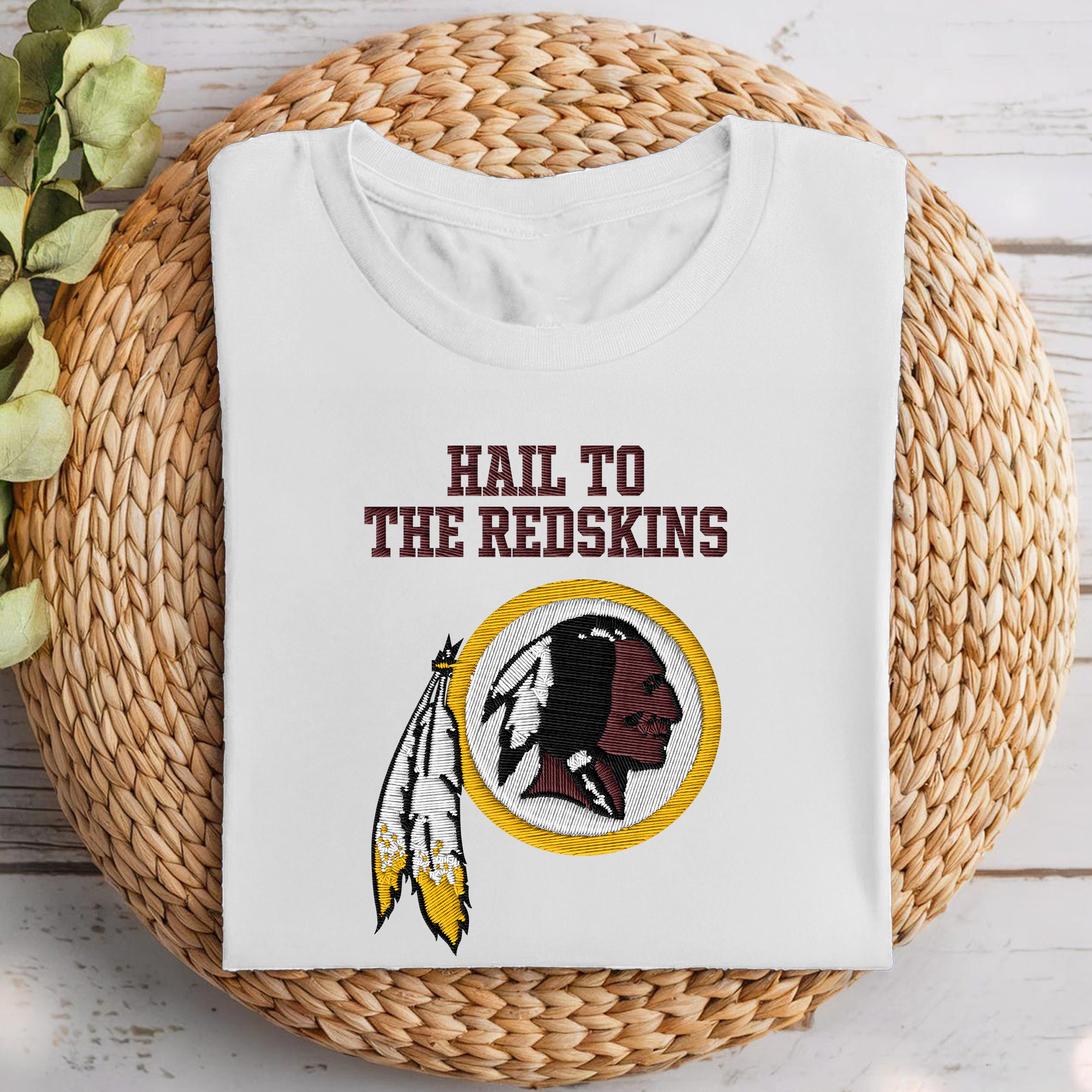 Washington Redskins  NFL Embroidered-Look Print Shirt PT68720