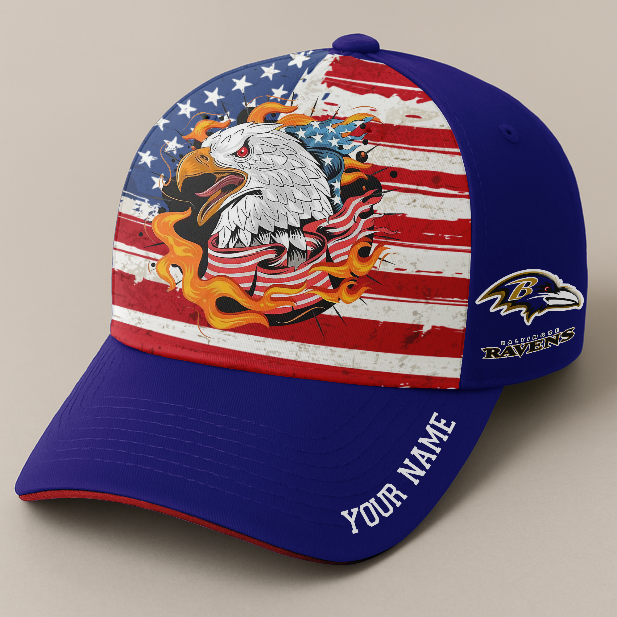 Baltimore Ravens Independence Day Cap PT68724