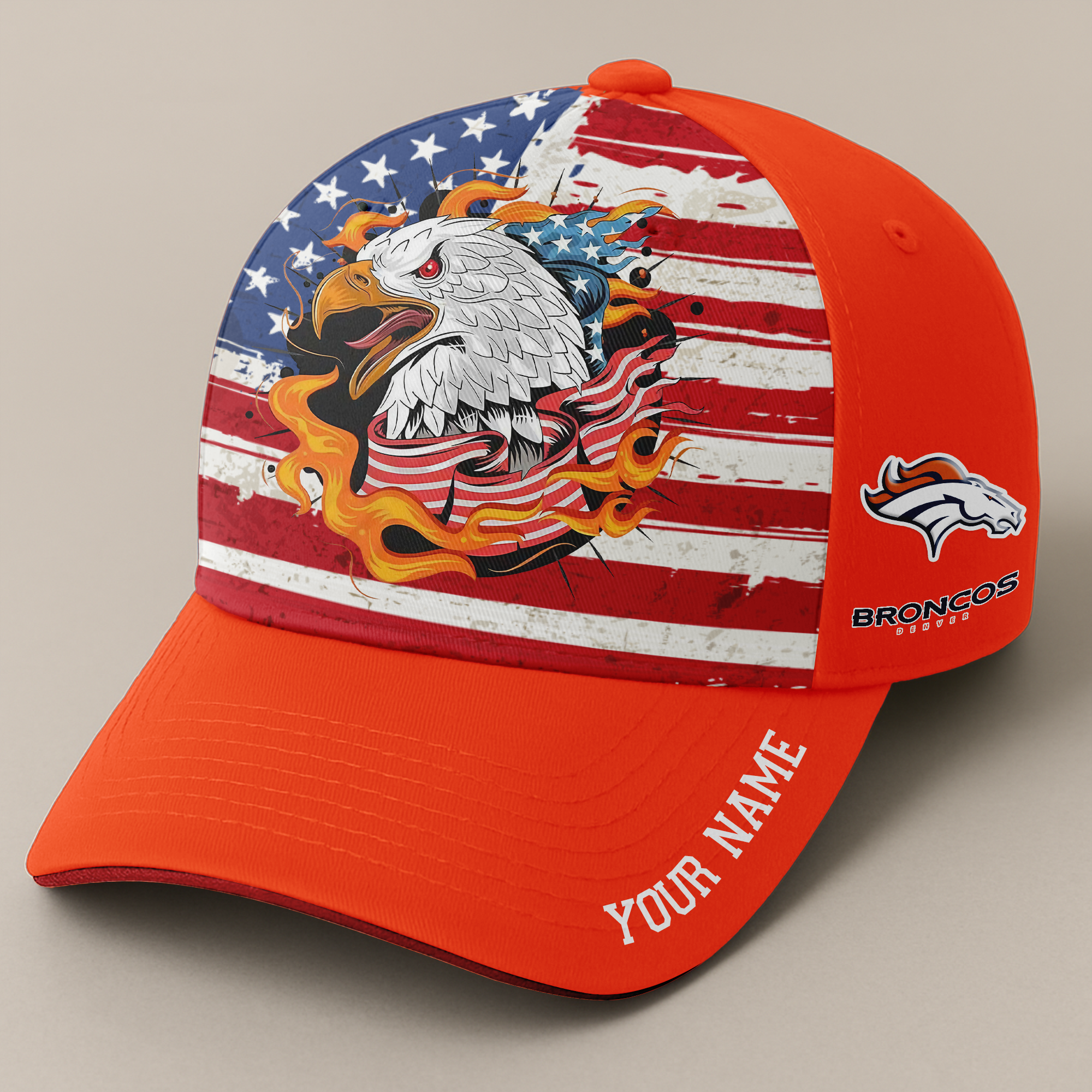 Denver Broncos Independence Day Cap PT68735