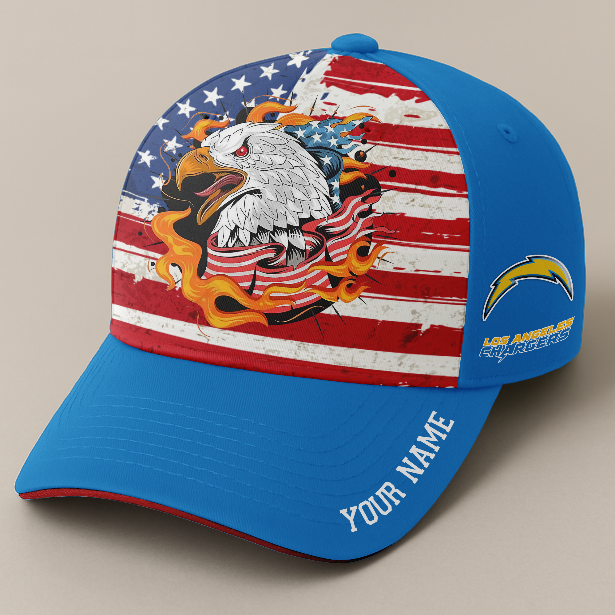 Los Angeles Chargers Independence Day Cap PT68743