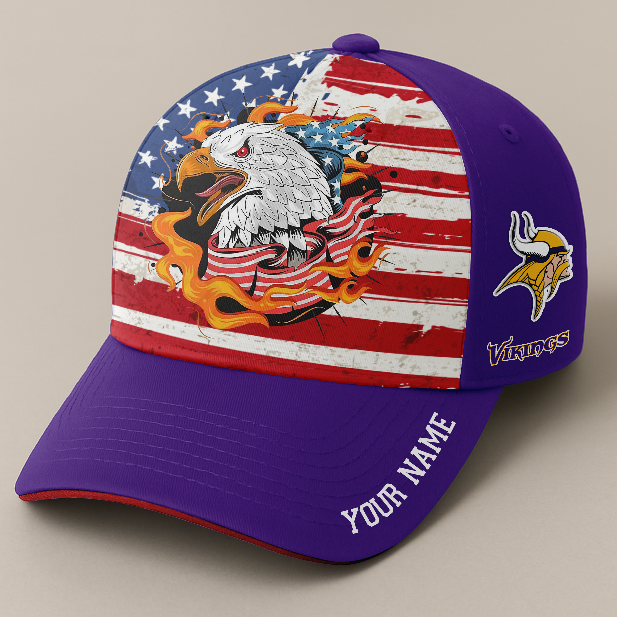 Minnesota Vikings Independence Day Cap PT68747