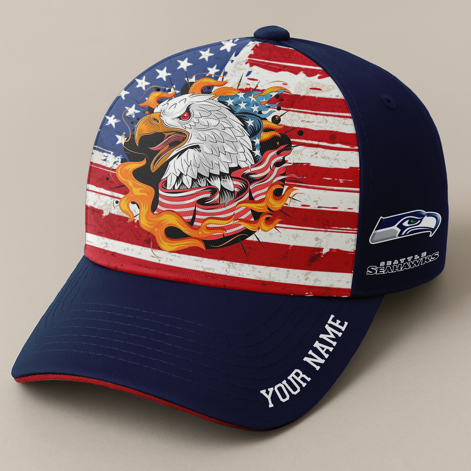 Seattle Seahawks Independence Day Cap PT68759