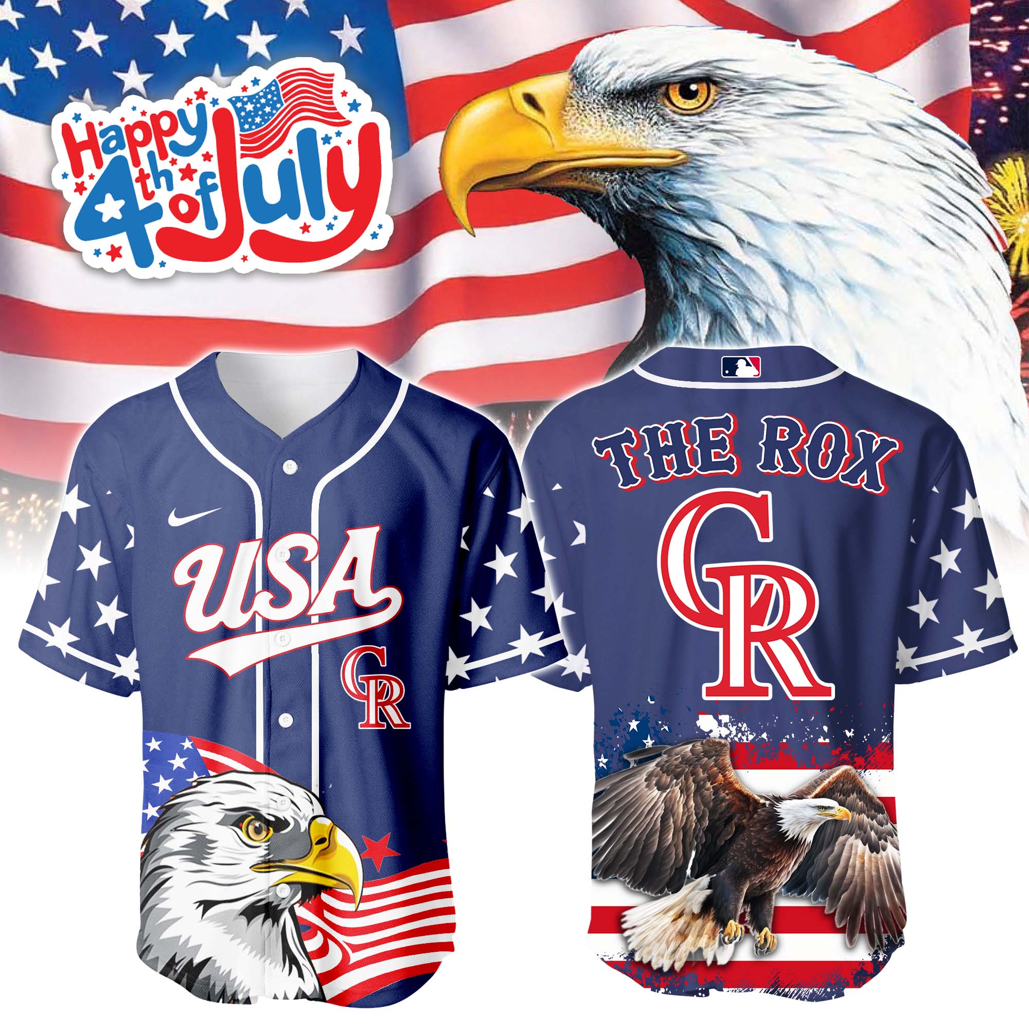 Colorado Rockies Independence Day Jersey PT68775