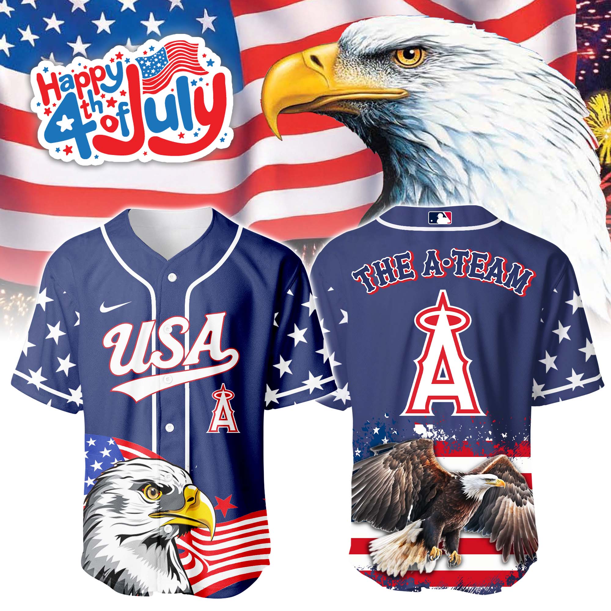 Los Angeles Angels Independence Day Jersey PT68779