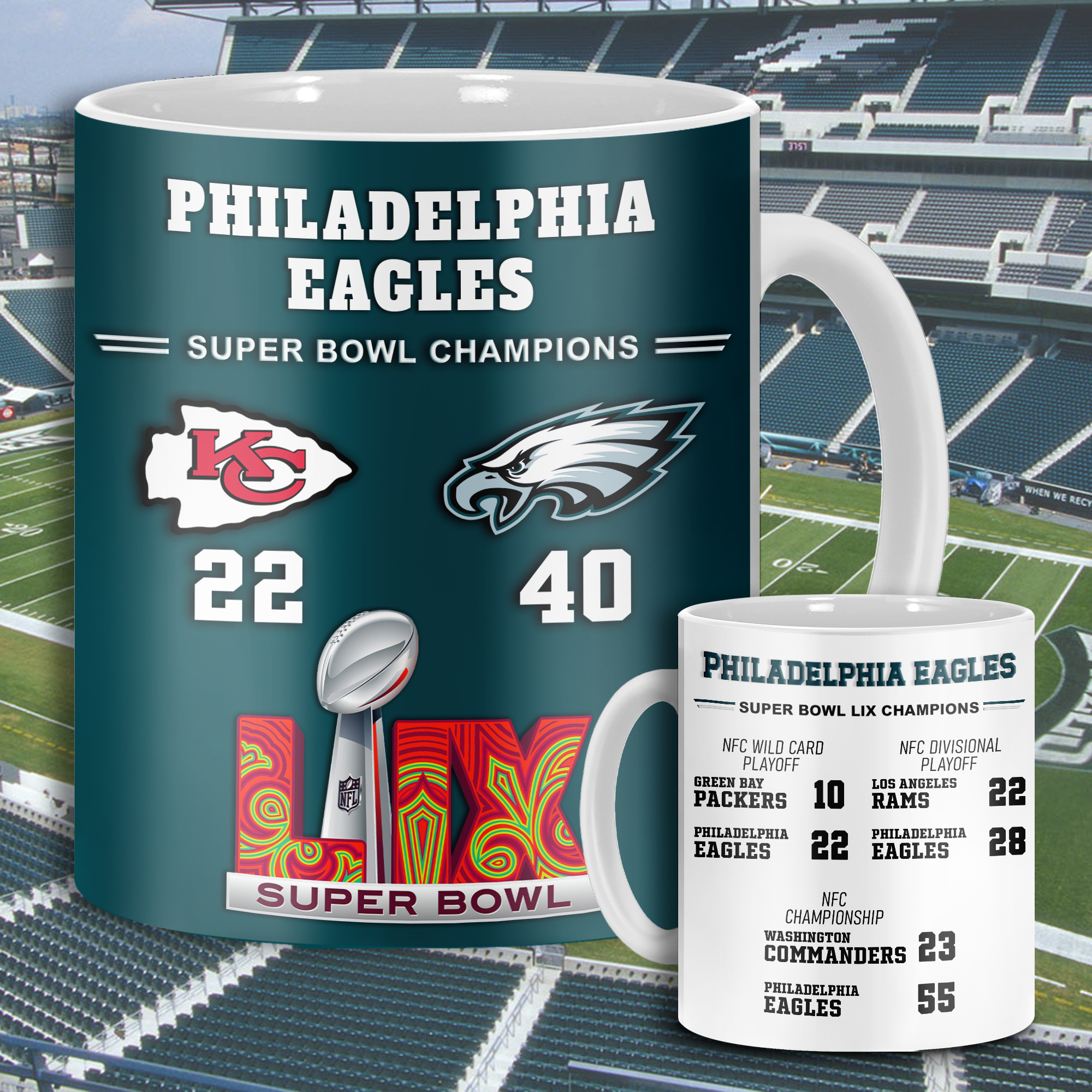 Philadelphia Eagles LIX Mugs MS07342
