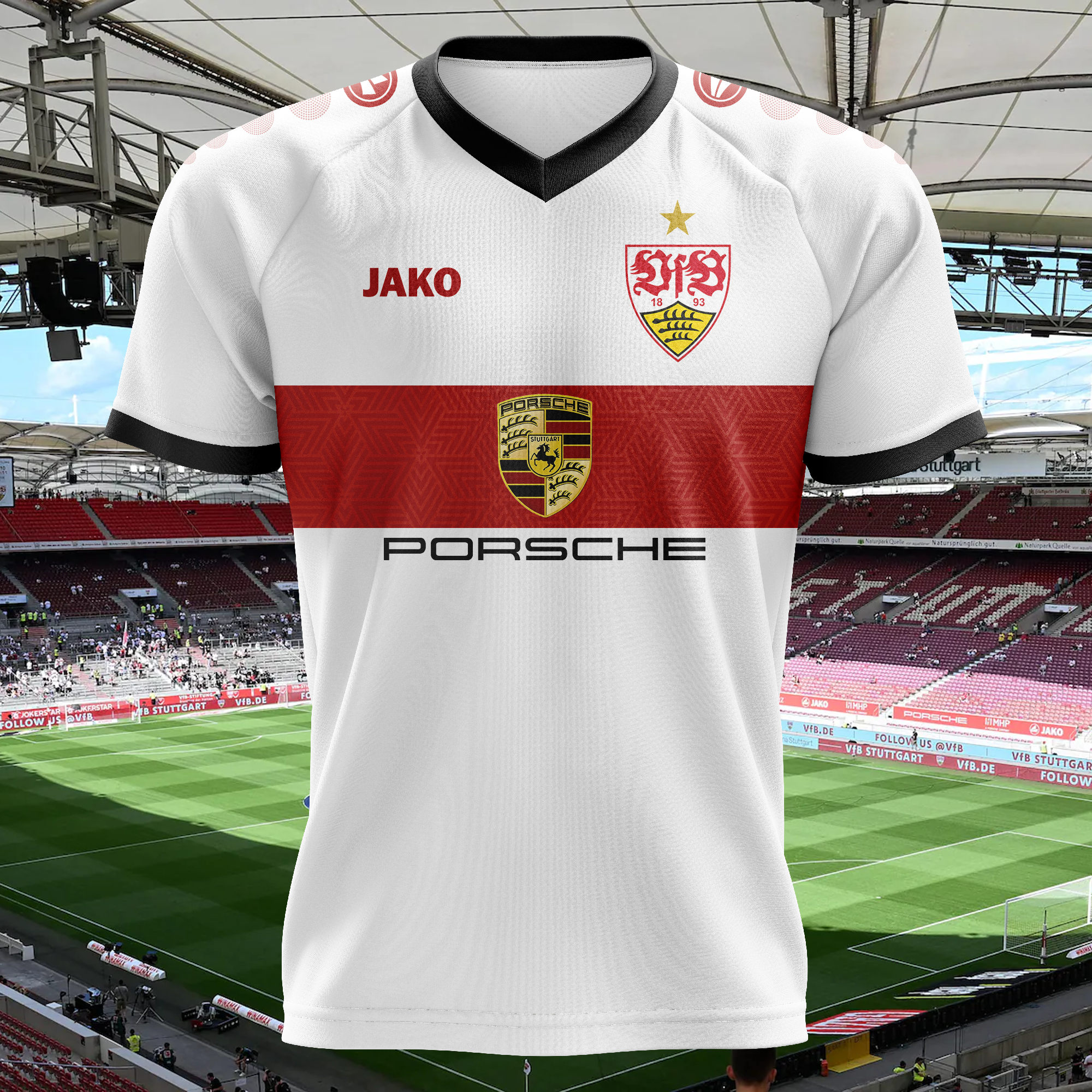 VfB Stuttgart X Porsche Home Concept Kit Retro Shirt PT58053