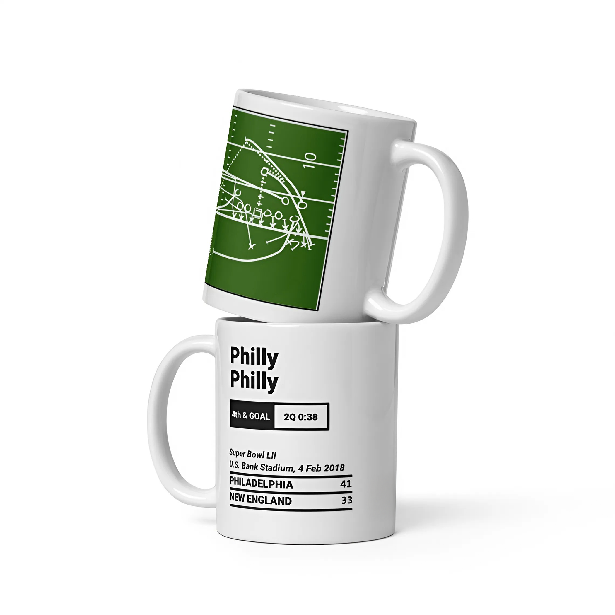 Philadelphia Eagles Greatest Plays Mug : 225yds In The Snow (2025) PT68815 (Copy)