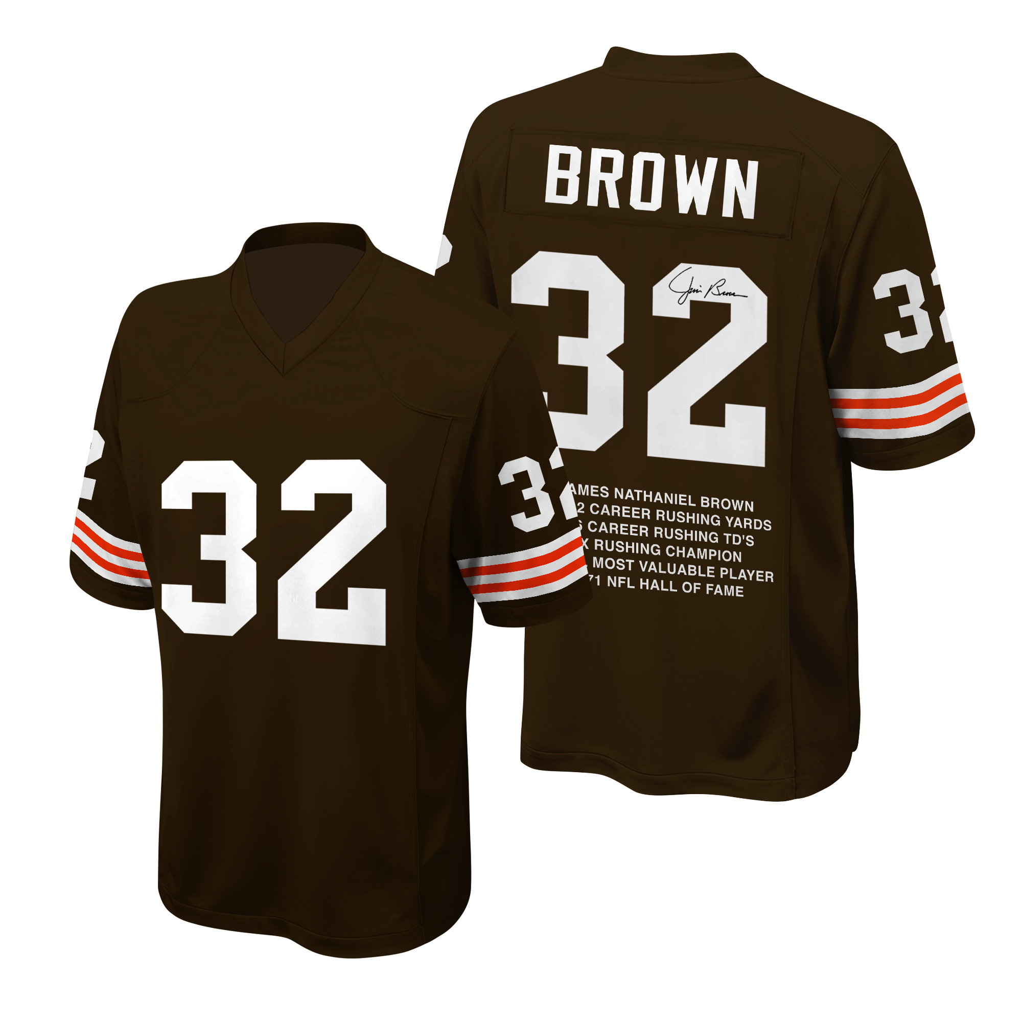 JIM BROWN CLEVELAND BROWNS STAT JERSEY PT68307 (Copy)