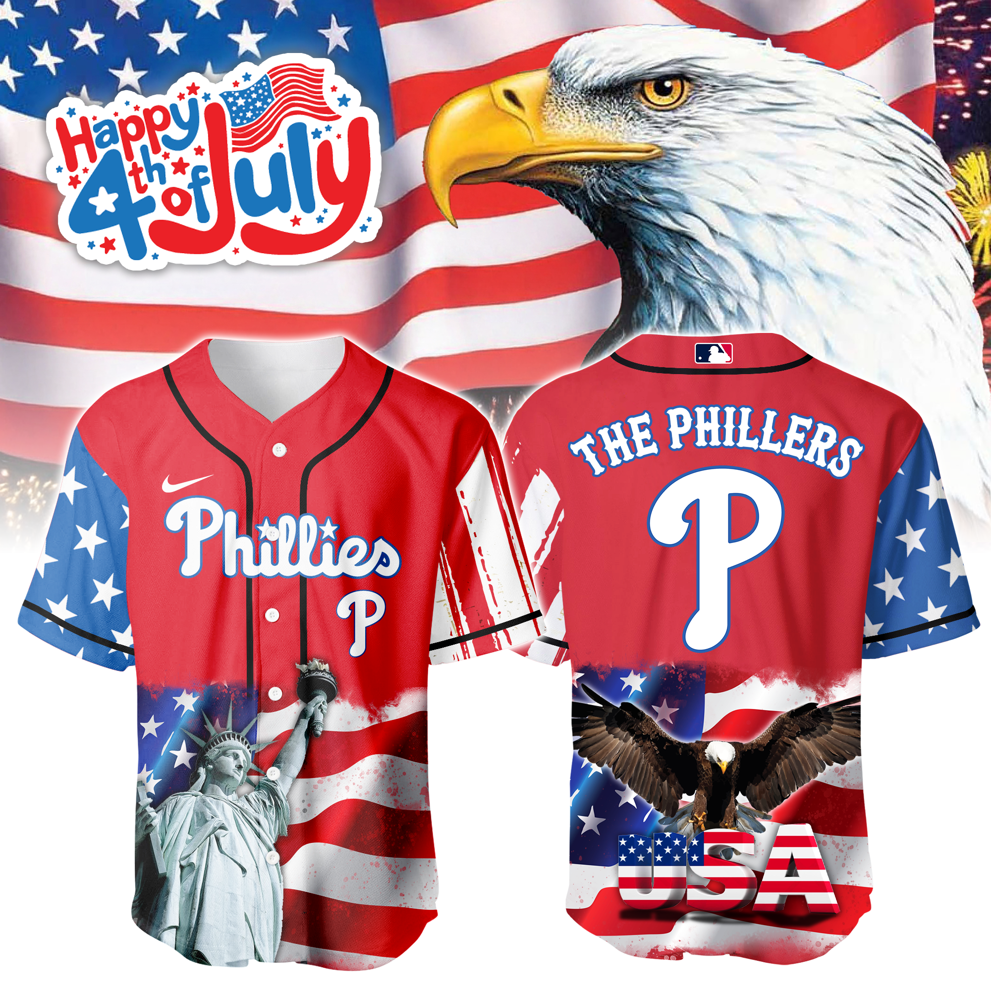 Philadelphia Phillies Independence Day Jersey PT68840