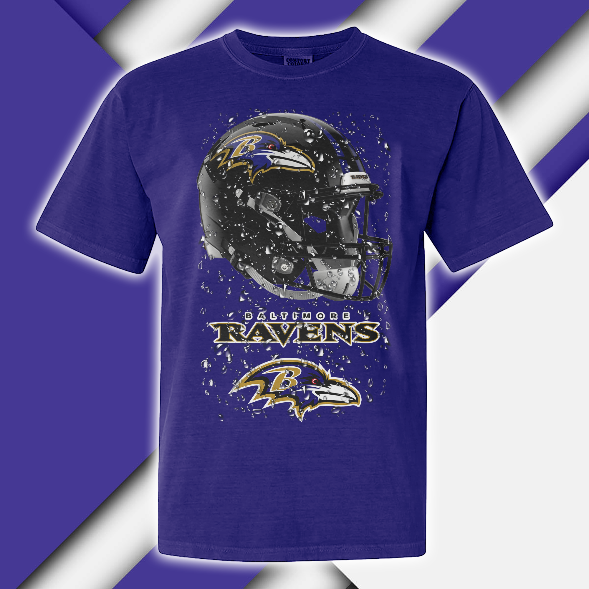 Baltimore Ravens T-shirt Helmet NFL PT68912