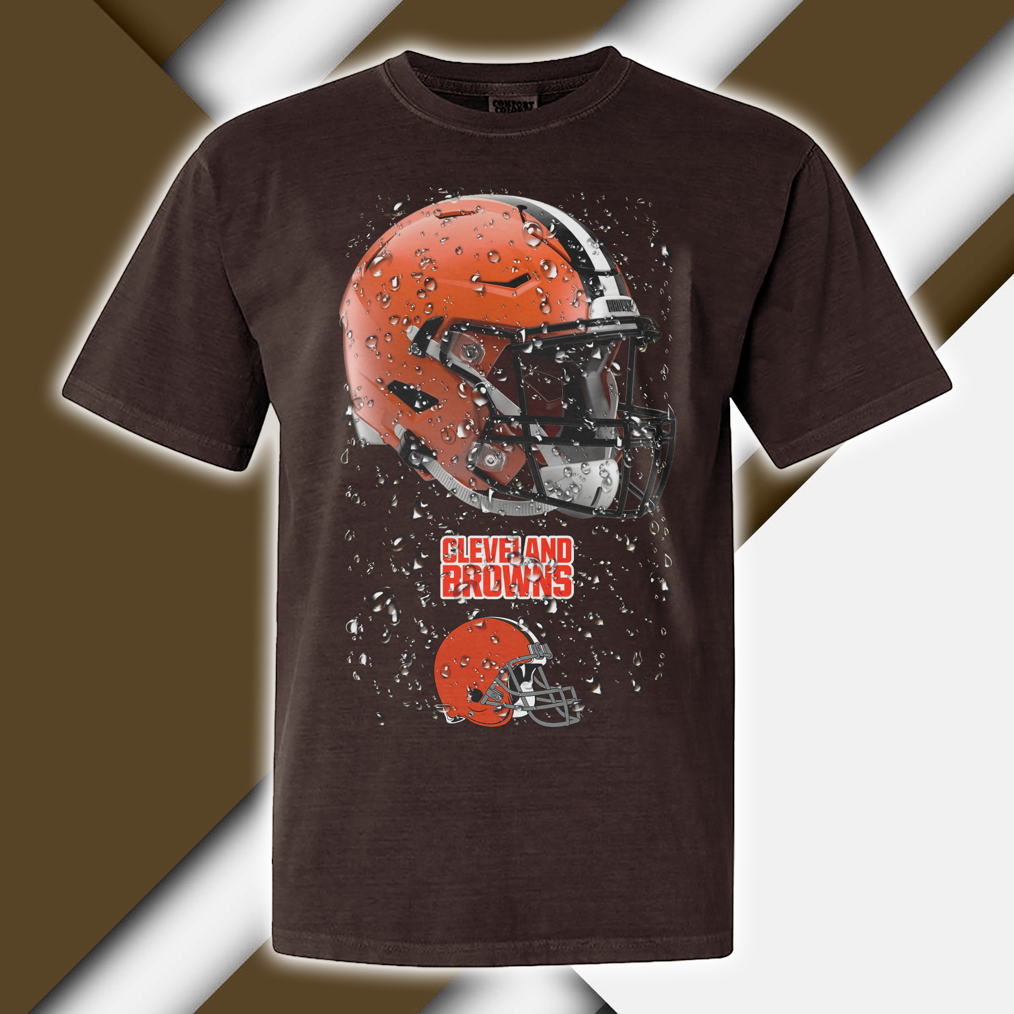 Cleveland Browns T-shirt Helmet NFL PT68917