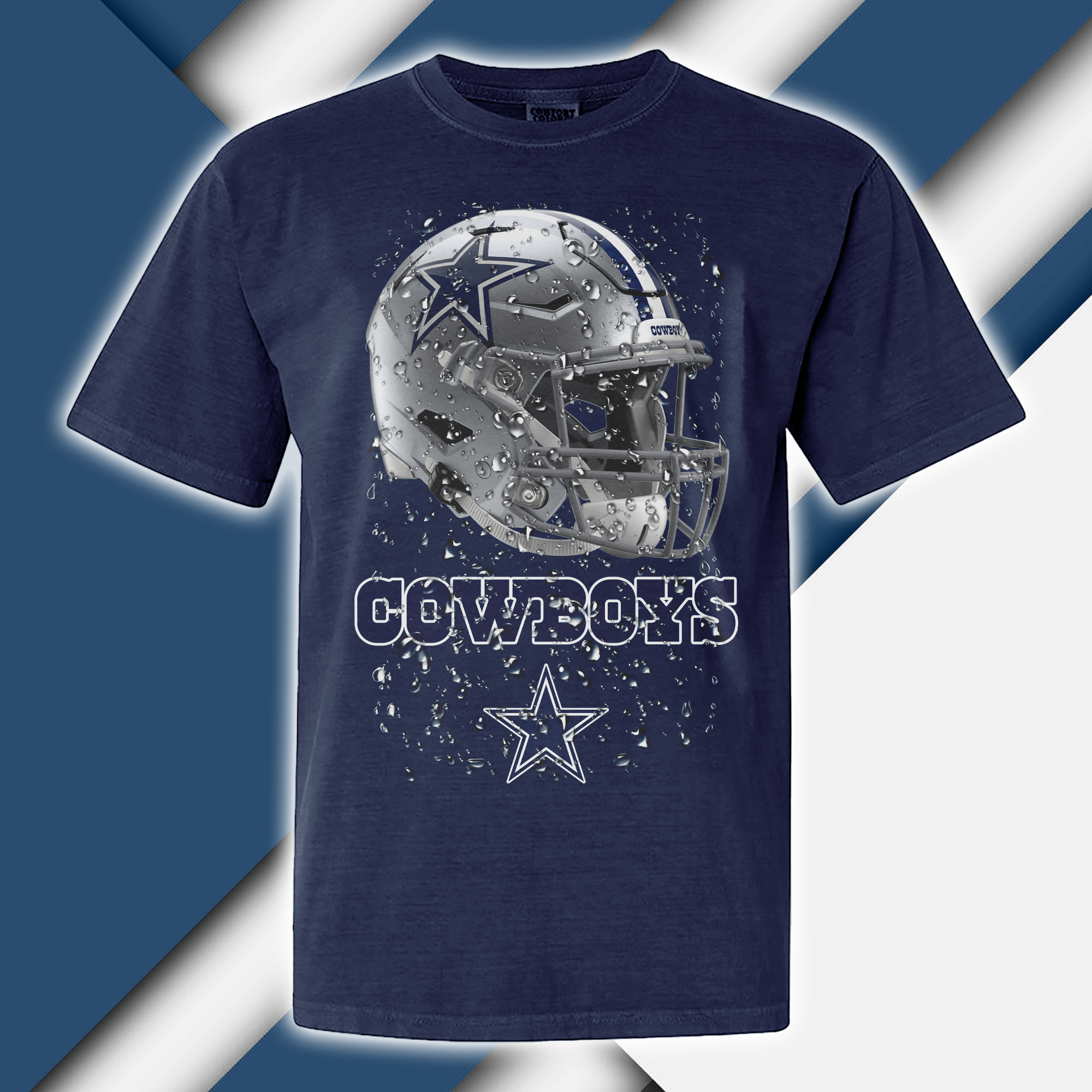 Dallas Cowboys T-shirt Helmet NFL PT68918