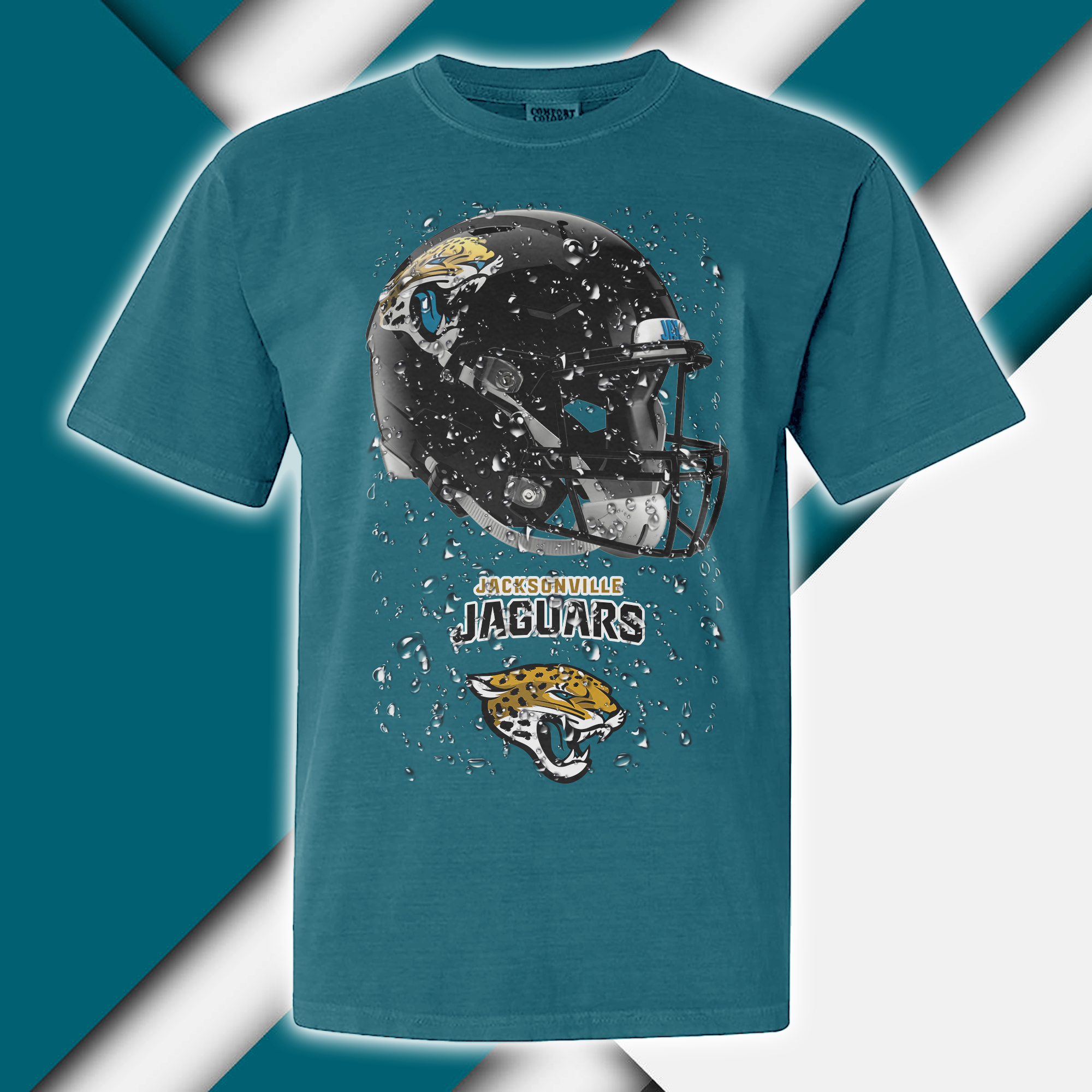 Jacksonville Jaguars T-shirt Helmet NFL PT68924