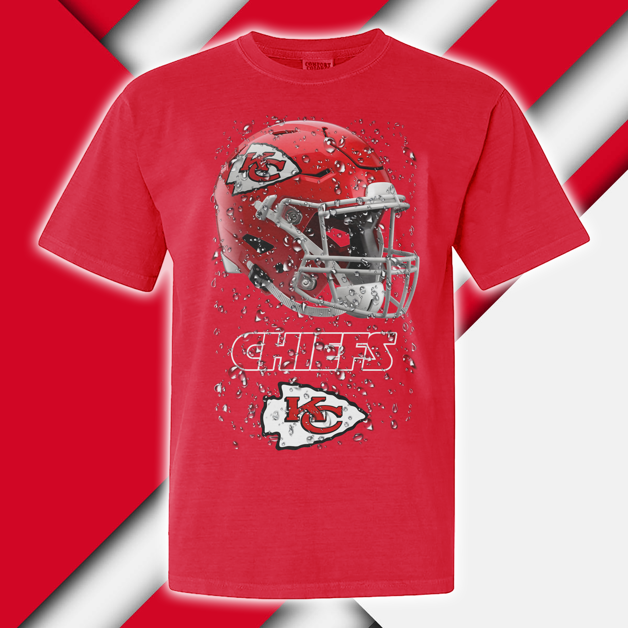 Kansas City Chiefs T-shirt Helmet NFL PT68925