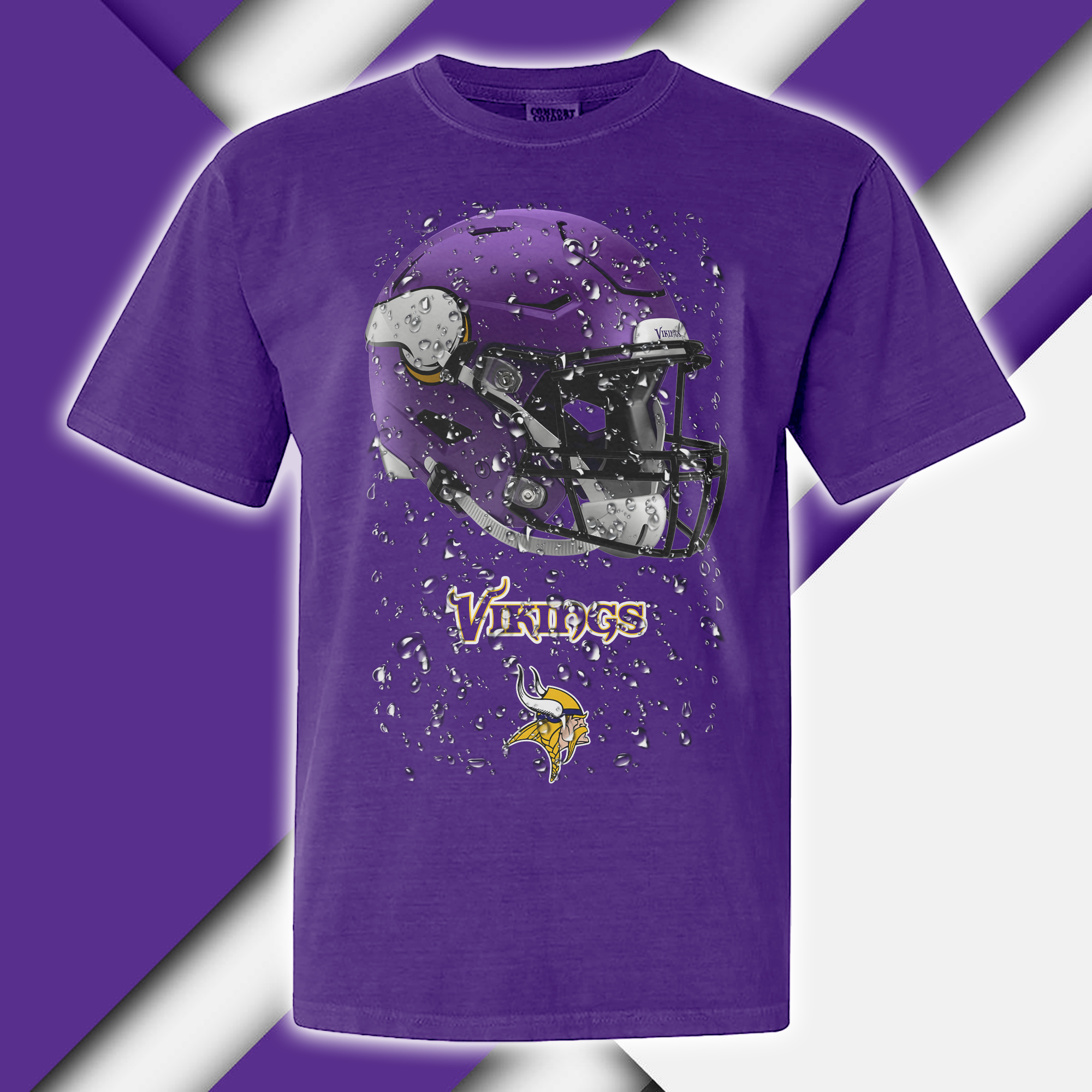 Minnesota Vikings T-shirt Helmet NFL PT68930