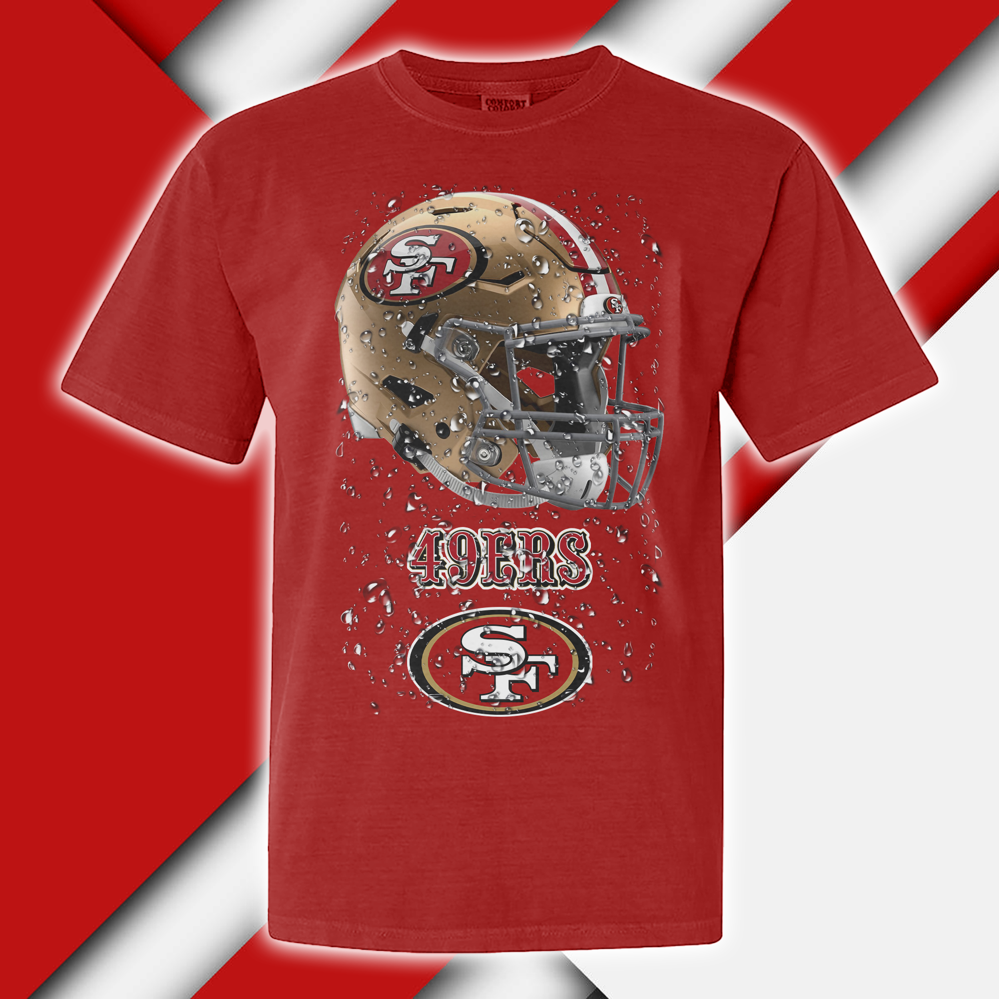 San Francisco 49ers T-shirt Helmet NFL PT68937