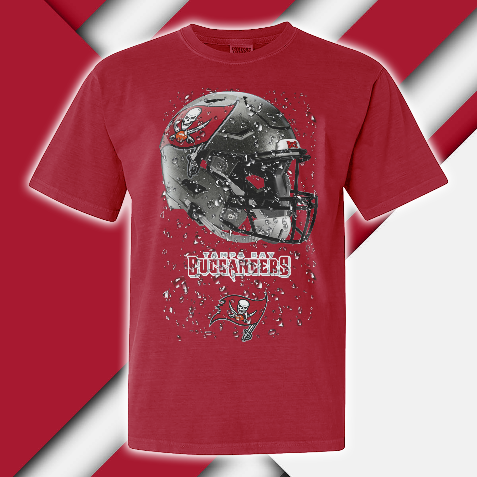 Tampa Bay Buccaneers T-shirt Helmet NFL PT68939