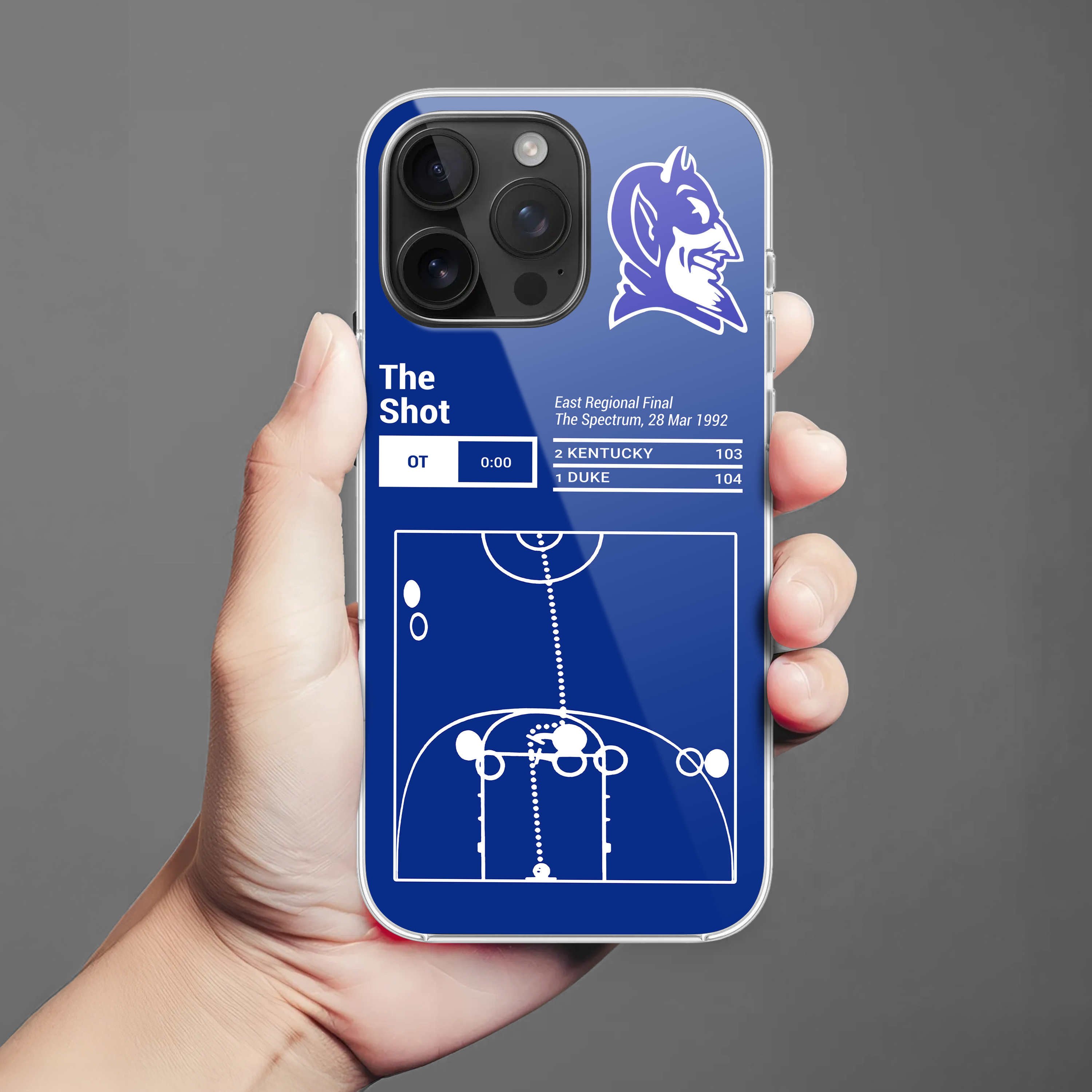 Greatest Duke Blue Devils Basketball Plays The Shot (1992)  Phone Case PT69473