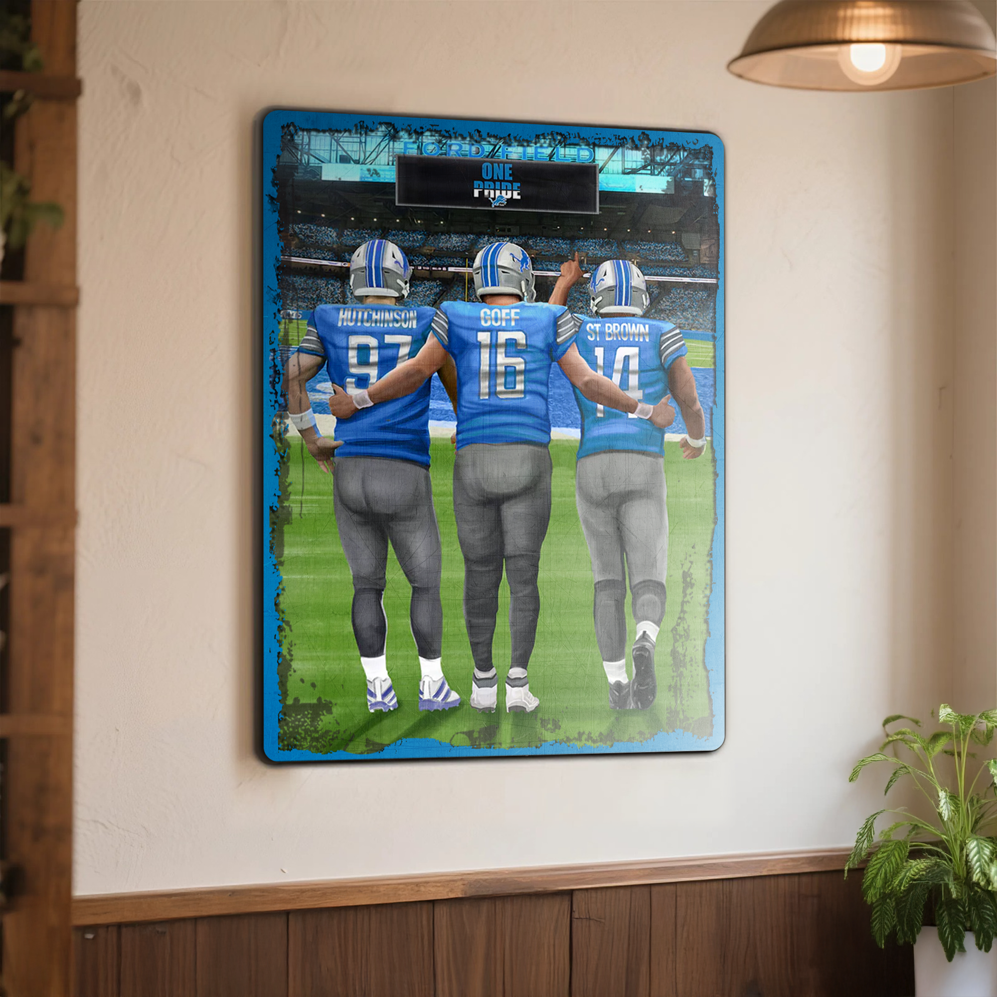 Detroit Lions Metal Sign PT71662