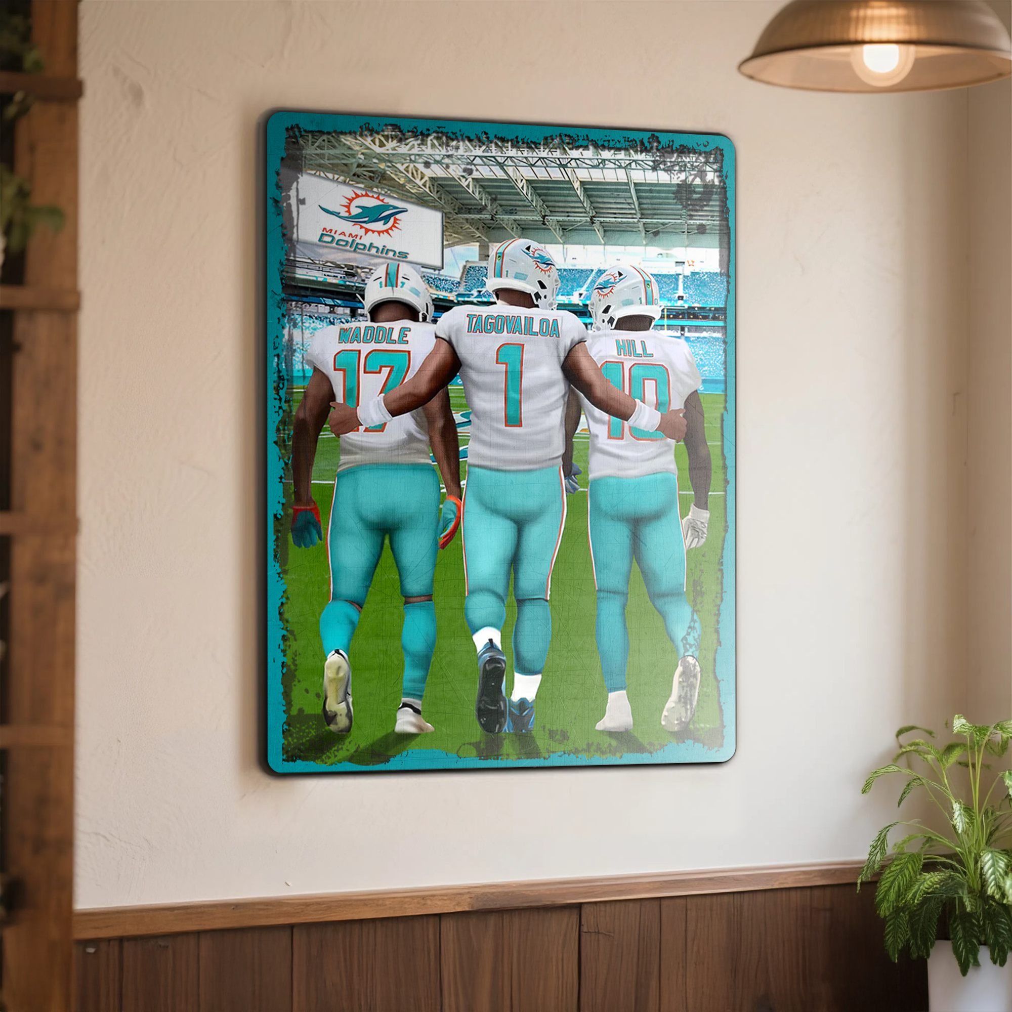 Miami Dolphins Metal Sign PT71671