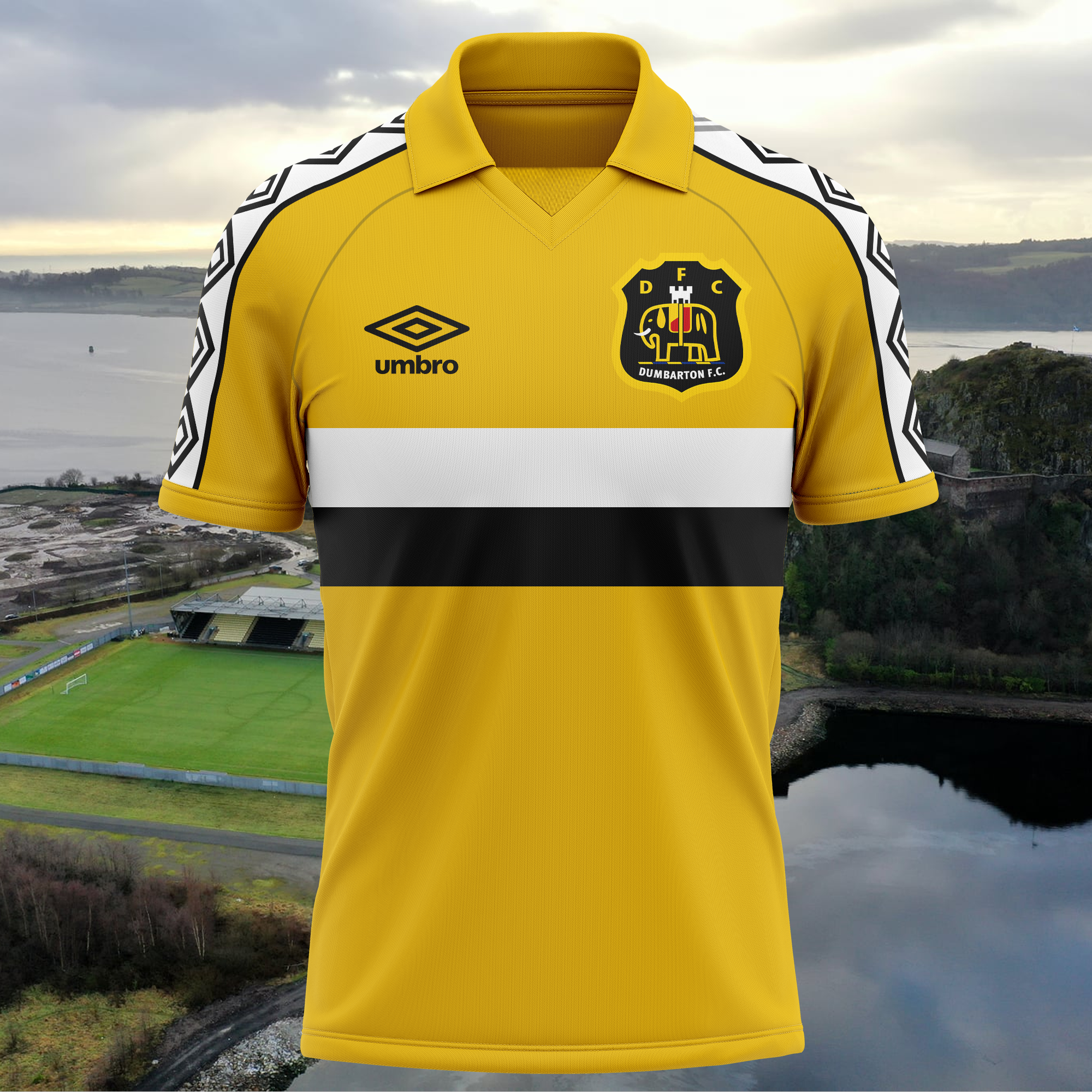 Dumbarton FC 1980-81 Away Kit Retro Shirt PT71694