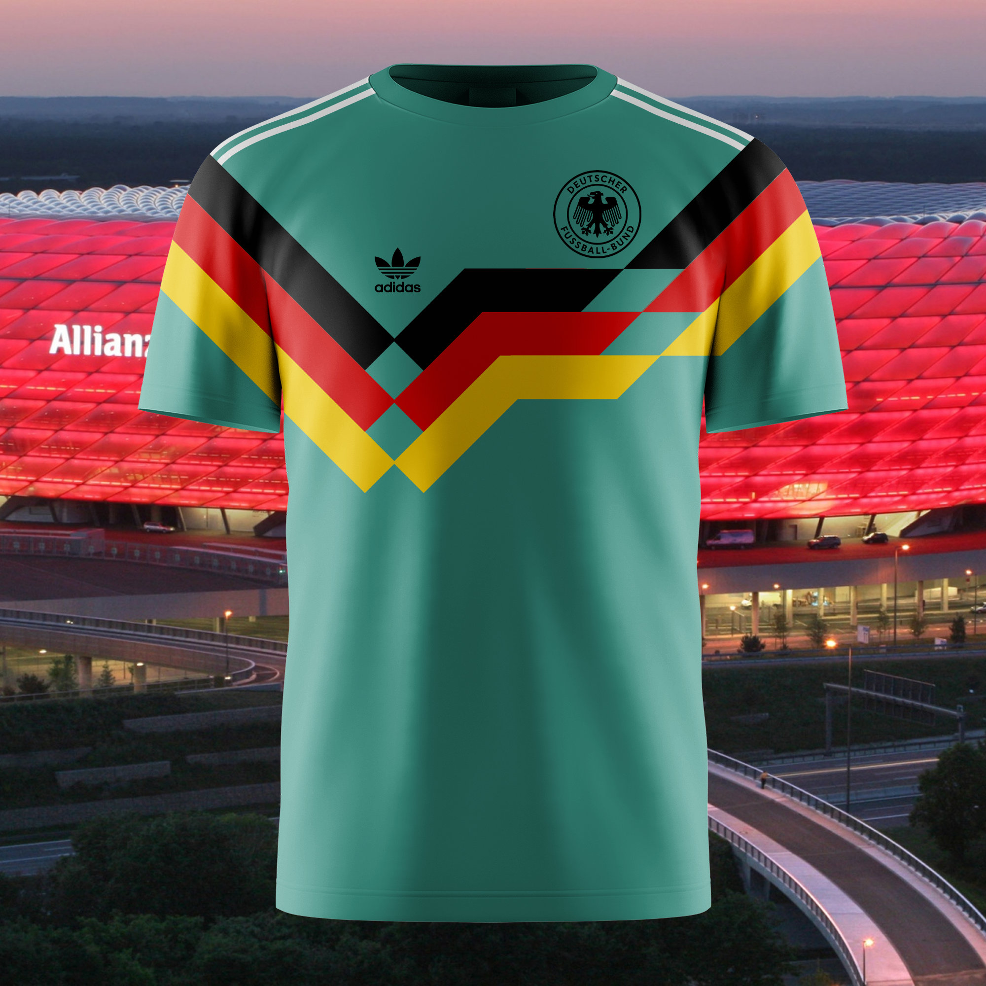 Germany 1991 Away Kit Retro Shirt PT71695