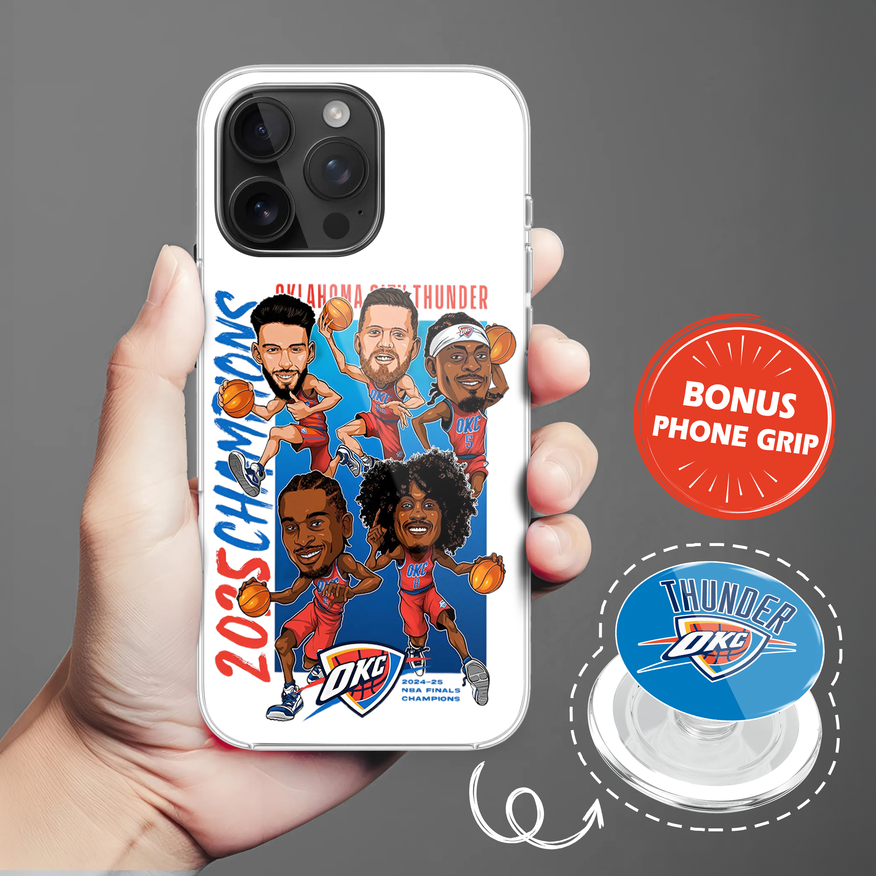Oklahoma City Thunder Phone Case & Phone Grip PT71774