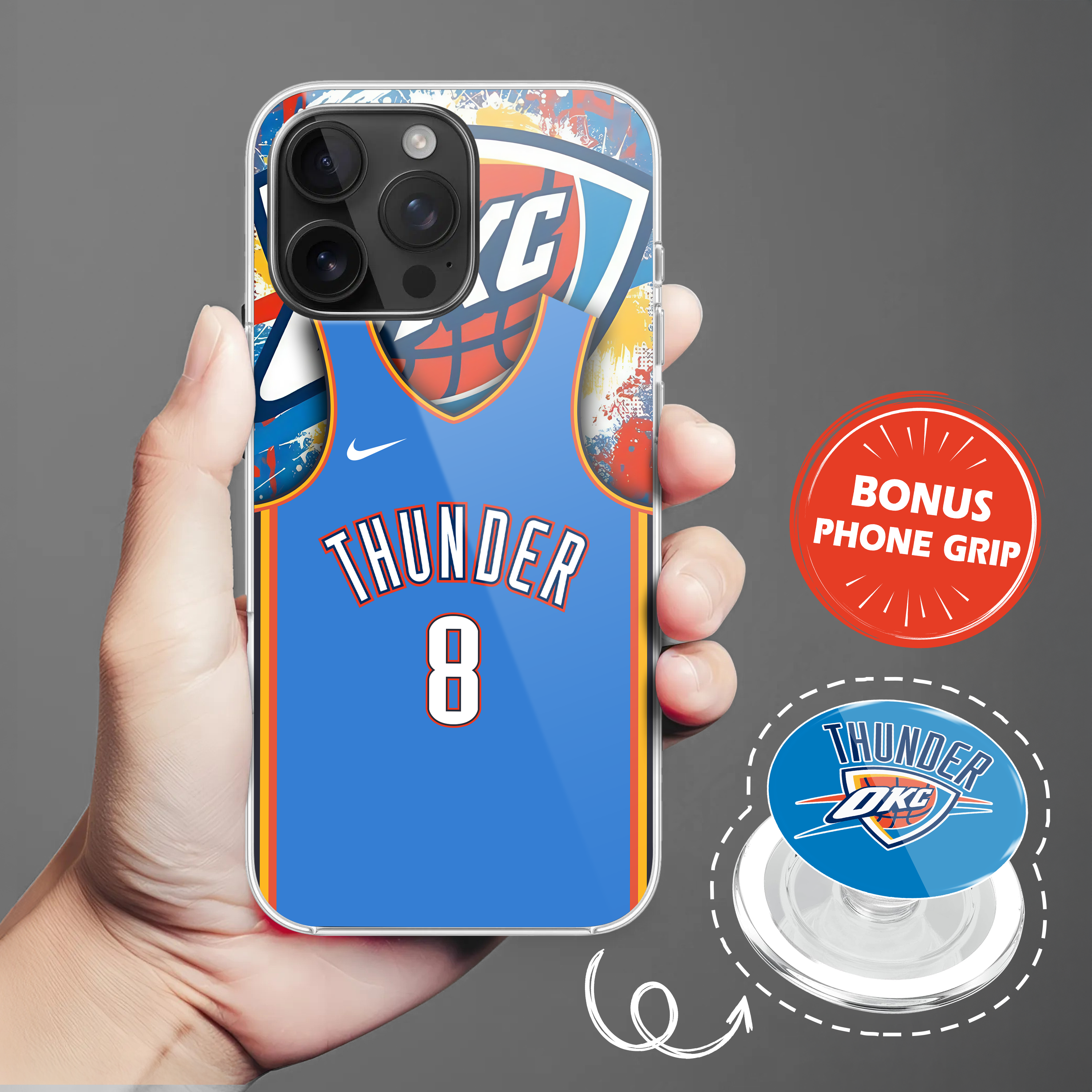 Oklahoma City Thunder Phone Case & Phone Grip PT71765