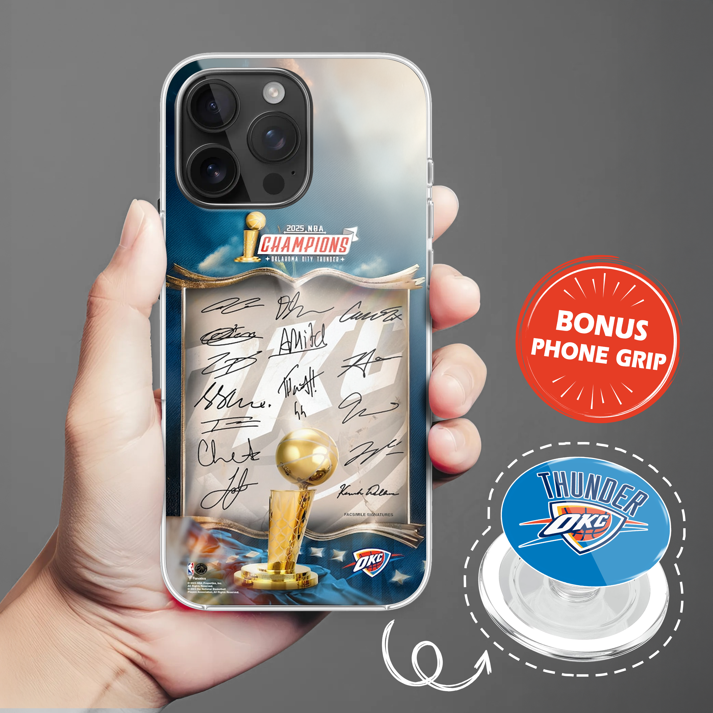 Oklahoma City Thunder Phone Case & Phone Grip PT71770