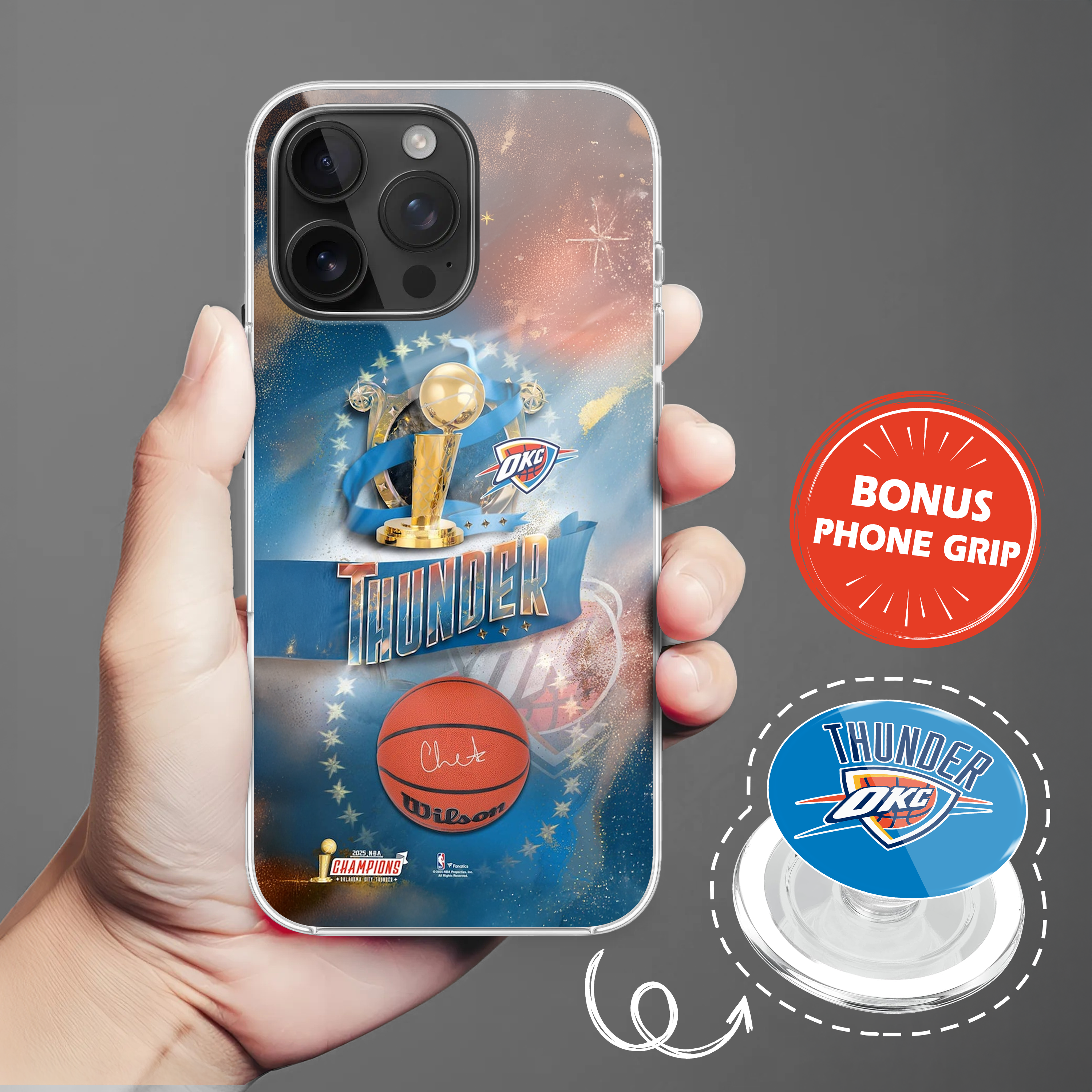 Oklahoma City Thunder Phone Case & Phone Grip PT71772
