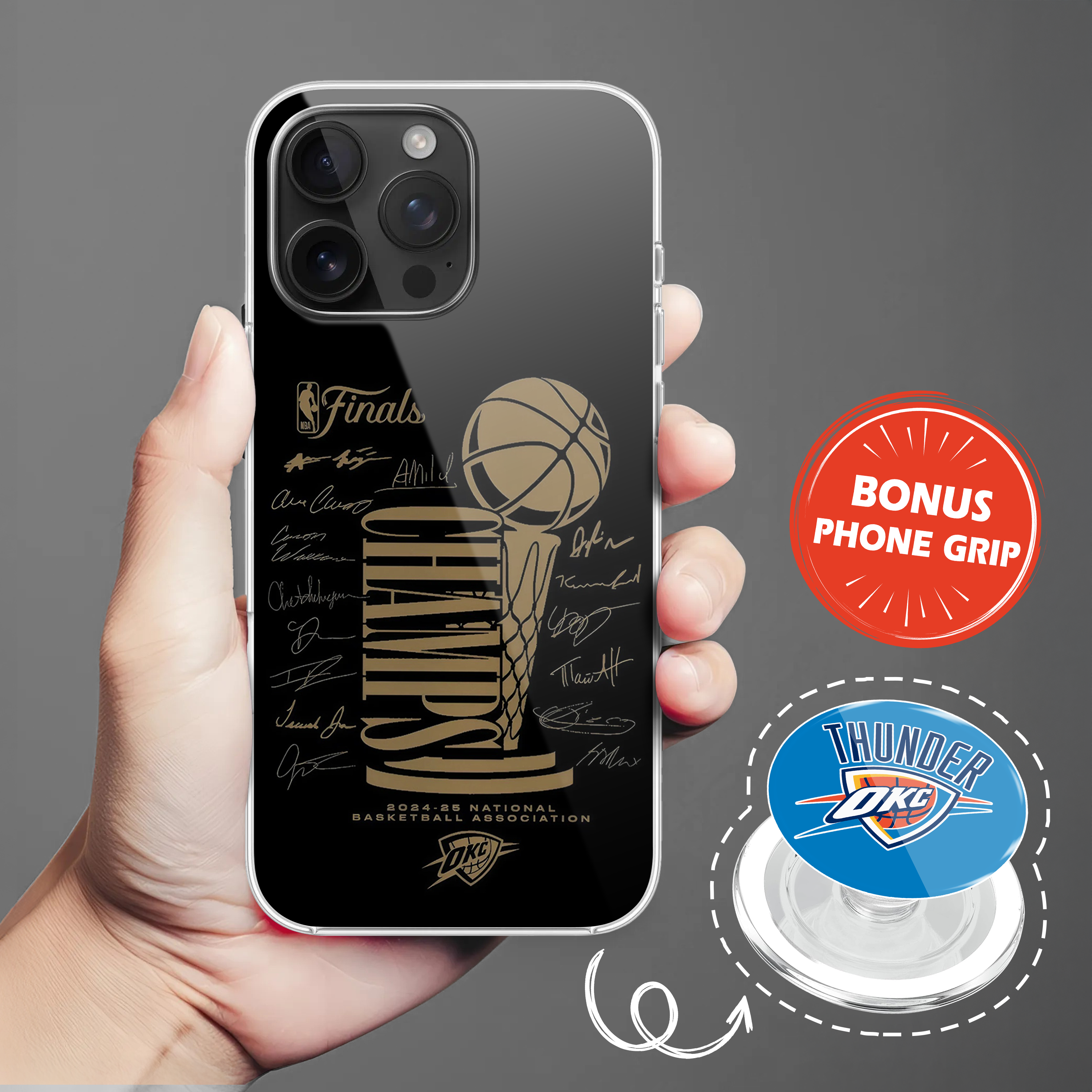 Oklahoma City Thunder Phone Case & Phone Grip PT71766